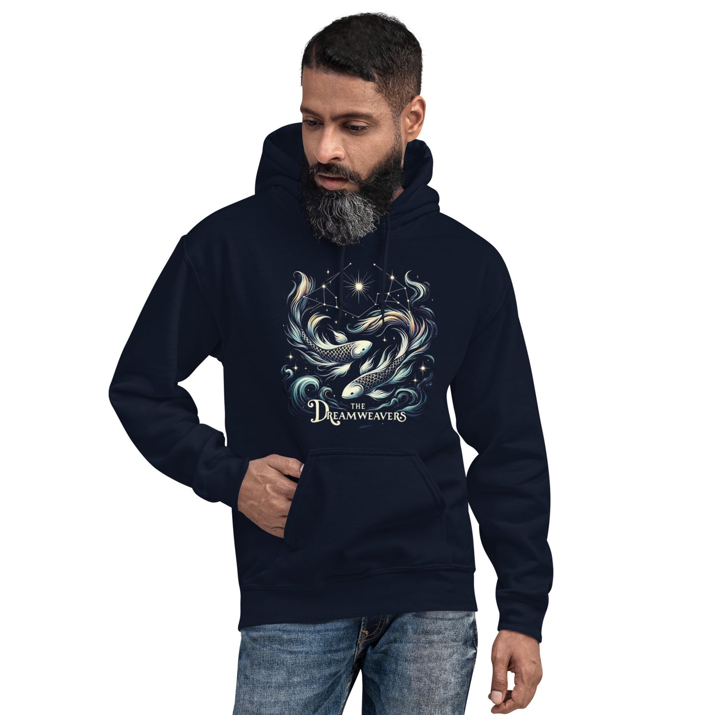 Unisex Mystical Pisces Hoodie - The Dreamweavers' Embrace