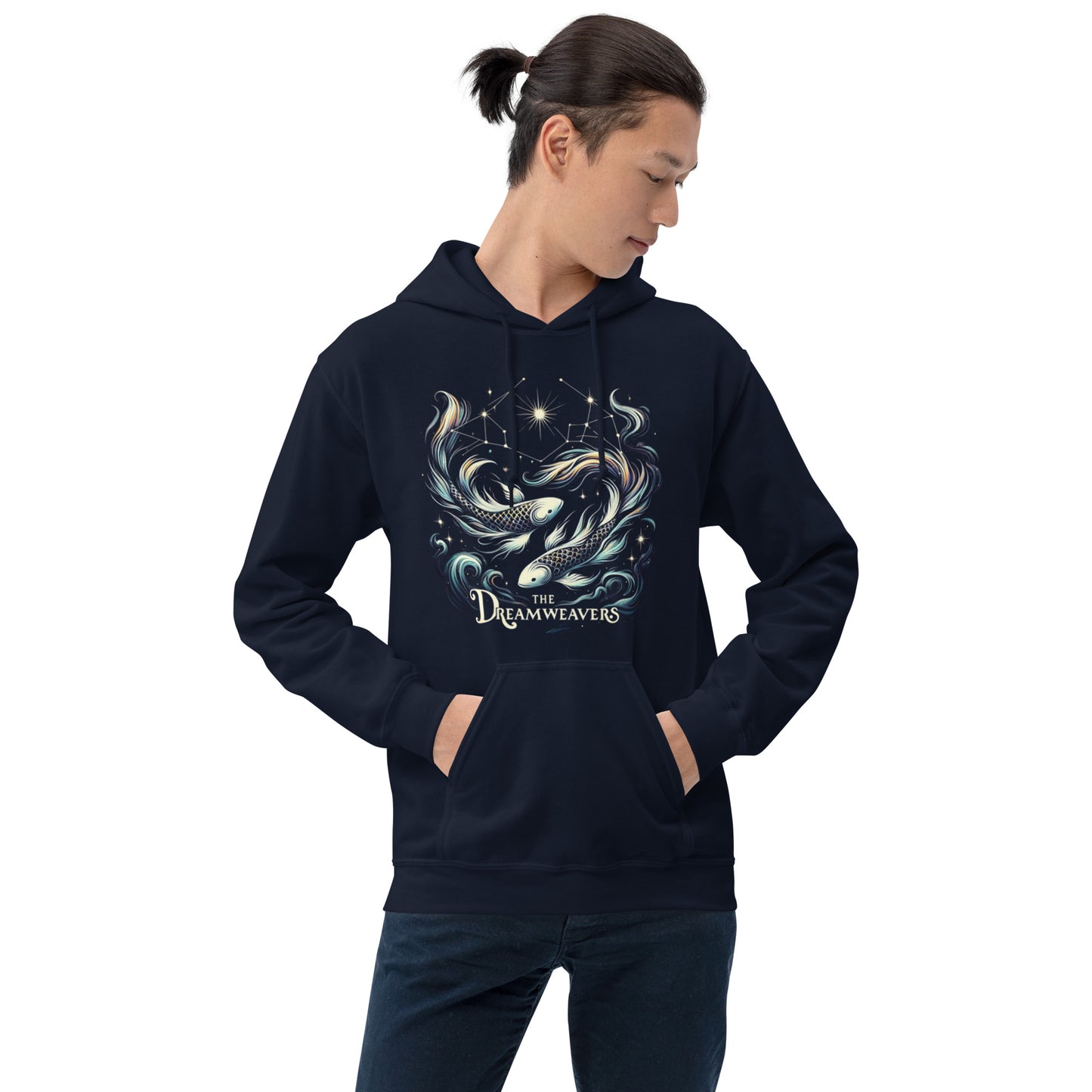 Unisex Mystical Pisces Hoodie - The Dreamweavers' Embrace