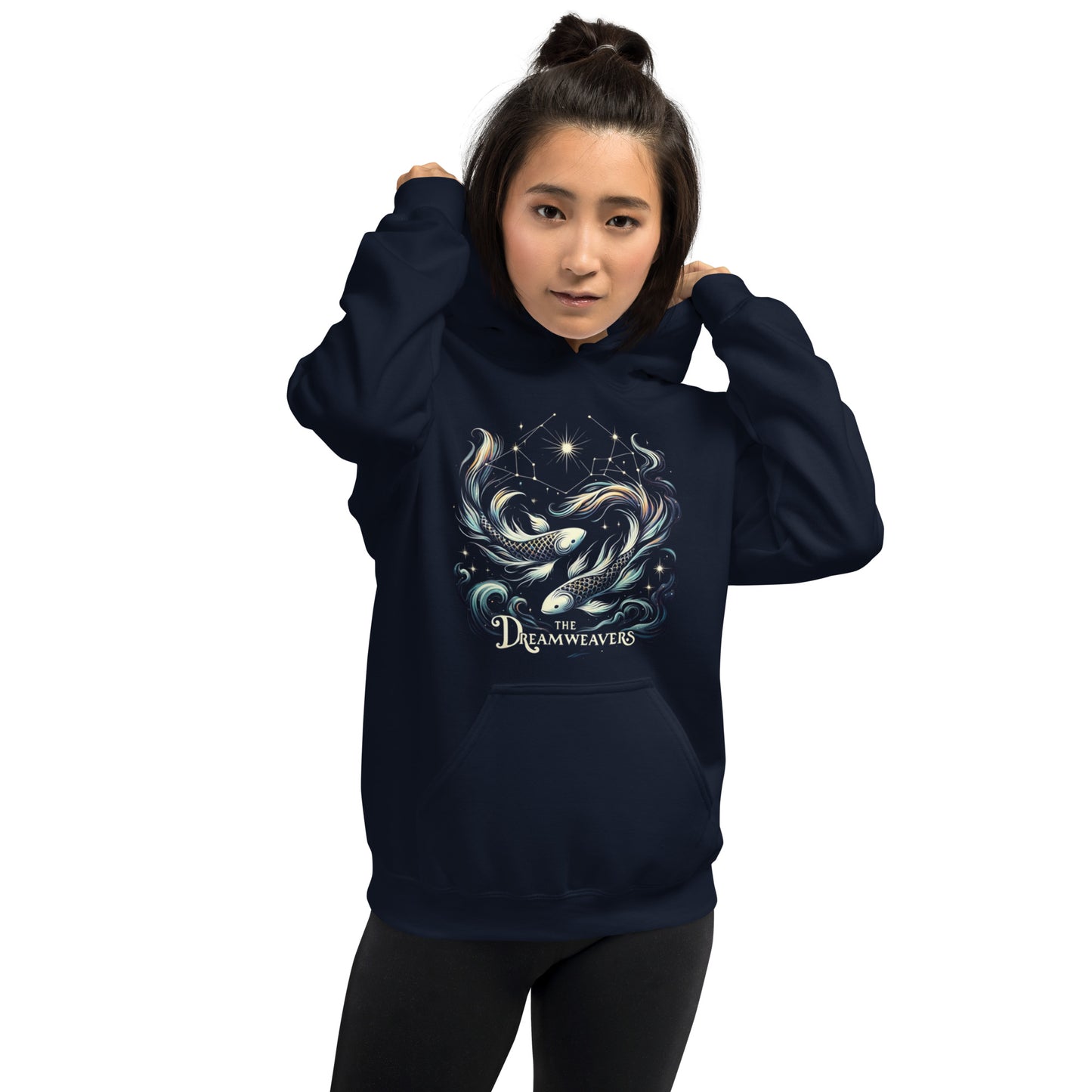 Unisex Mystical Pisces Hoodie - The Dreamweavers' Embrace