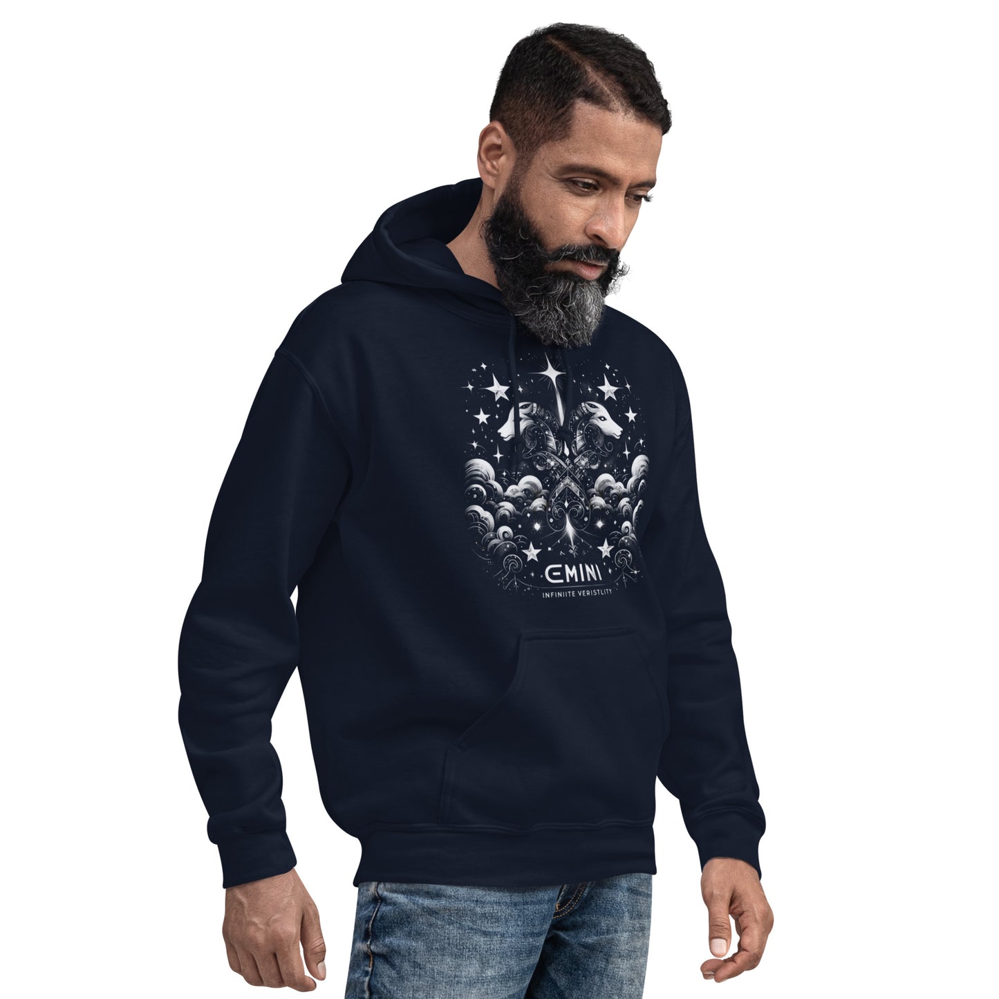 Unisex Dynamic Gemini Hoodie – A Celestial Tribute to the Intellectual Twins