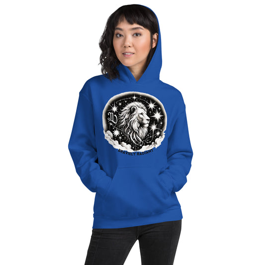 Unisex Bravely Radiant Leo Sweatshirt - A Celestial Homage to the Lion's Courage