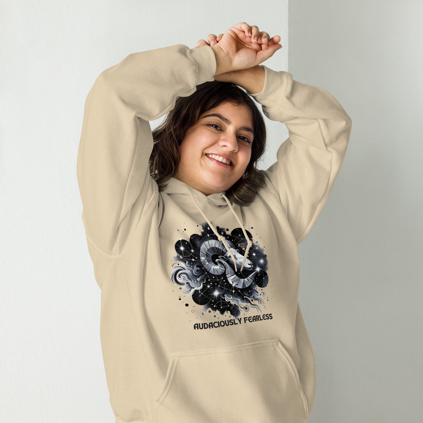 Unisex Audaciously Fearless Aries Hoodie - A Tribute to the Valiant