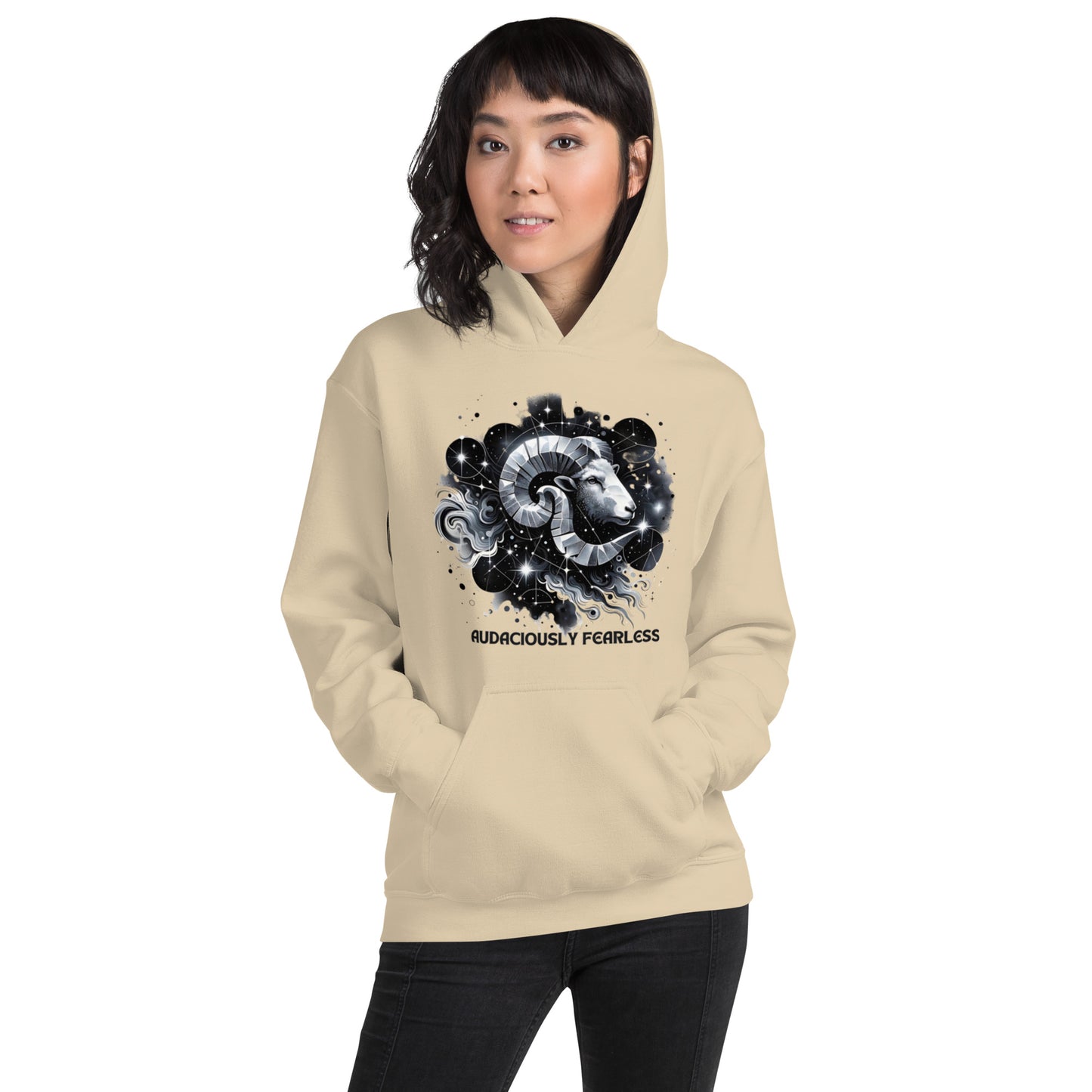 Unisex Audaciously Fearless Aries Hoodie - A Tribute to the Valiant