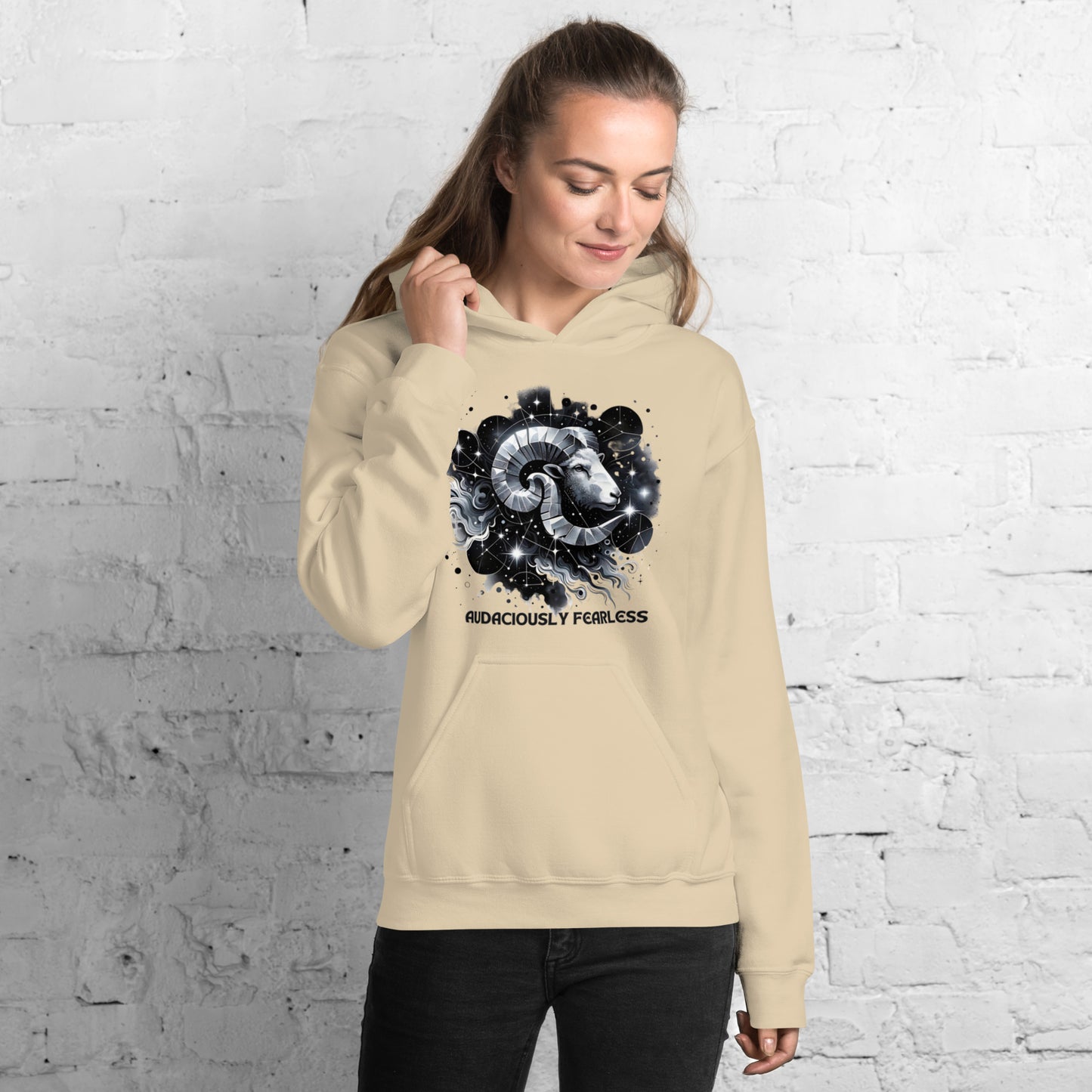 Unisex Audaciously Fearless Aries Hoodie - A Tribute to the Valiant