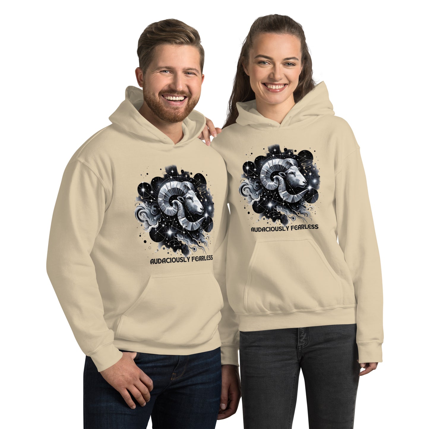 Unisex Audaciously Fearless Aries Hoodie - A Tribute to the Valiant