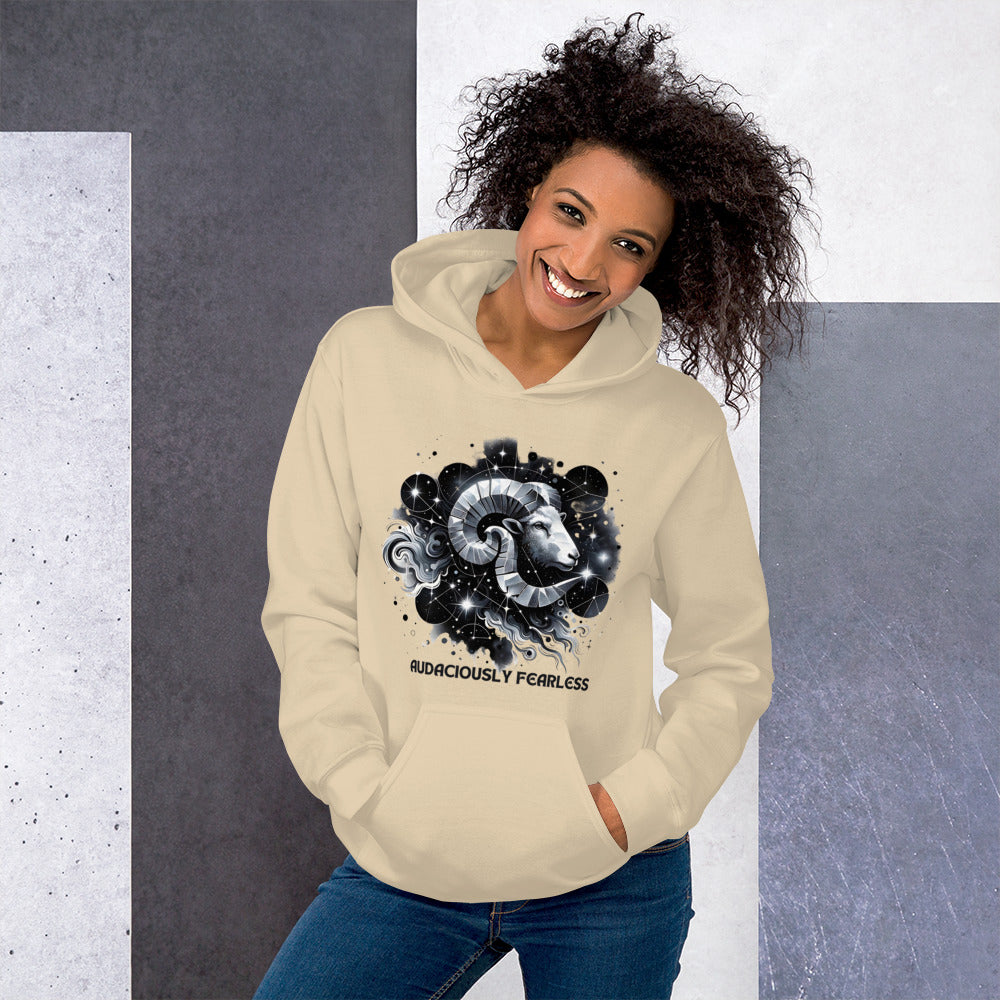 Unisex Audaciously Fearless Aries Hoodie - A Tribute to the Valiant