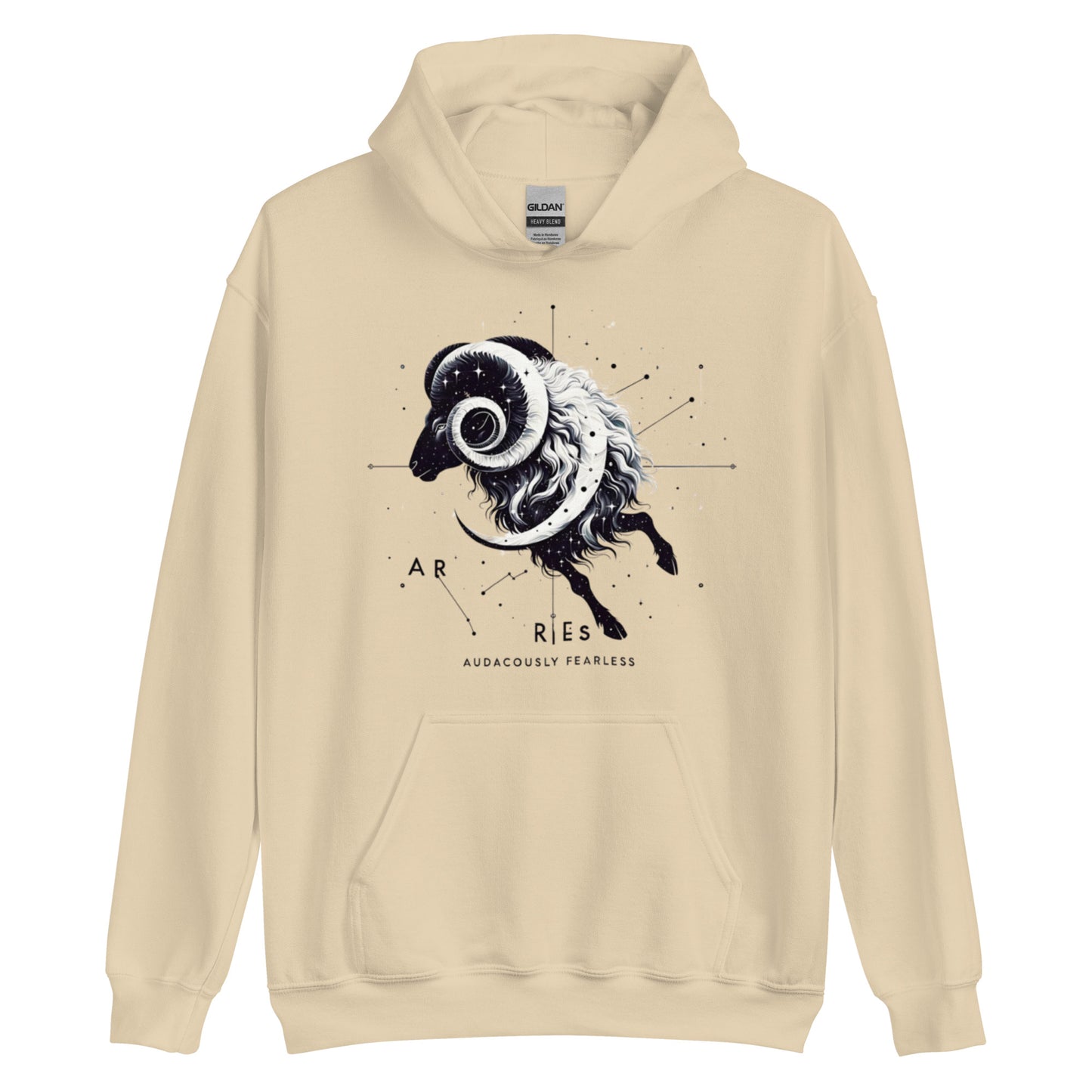 Unisex Aries Unveiled Hoodie - Celestial Fleece for the Bold