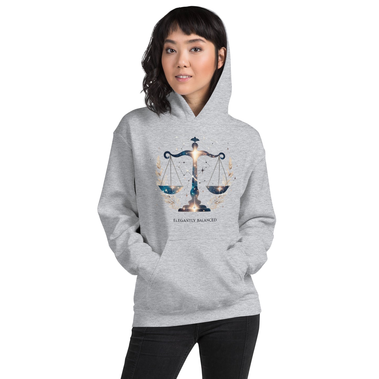 Unisex Libra Hoodie - Balance and Beauty in Harmony