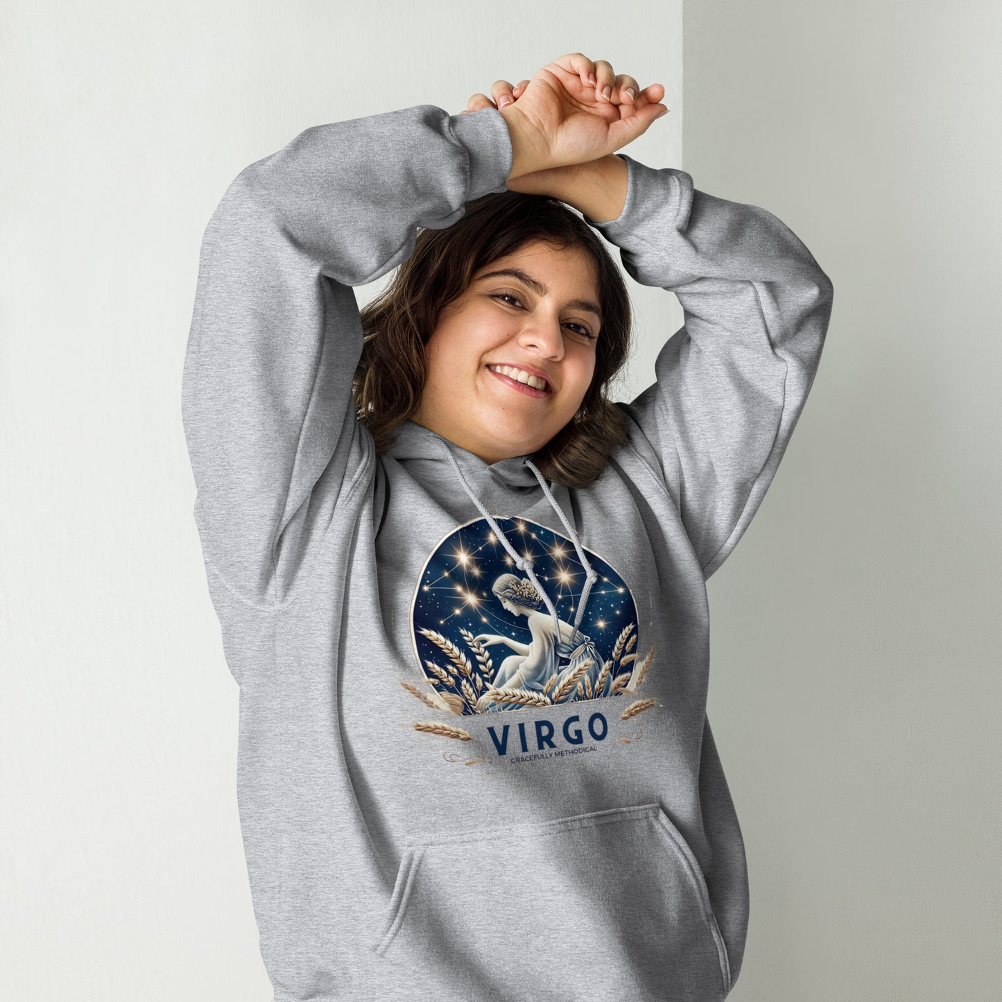 Unisex Virgo Harvest Moon Hoodie – A Tribute to Diligent Souls