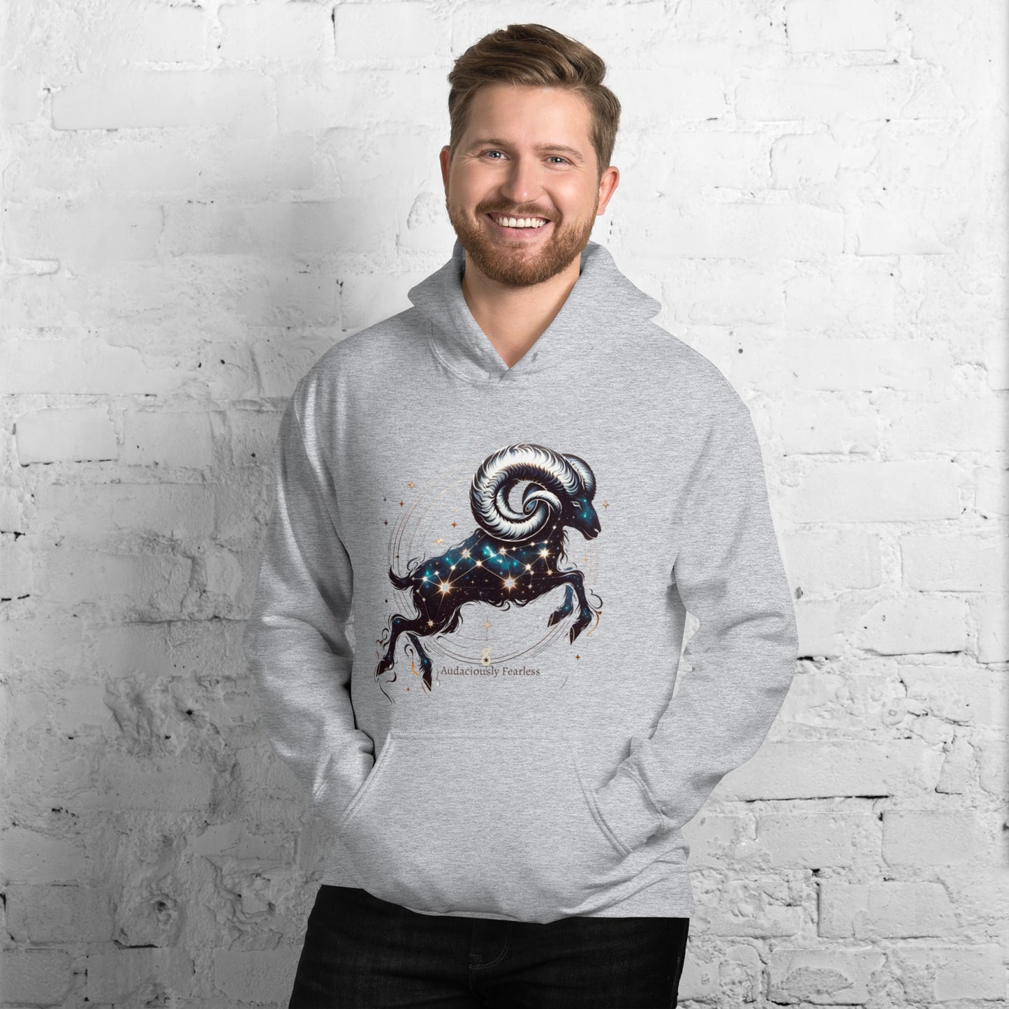 Unisex Aries Zodiac Hoodie - Embodiment of Audacious Spirit