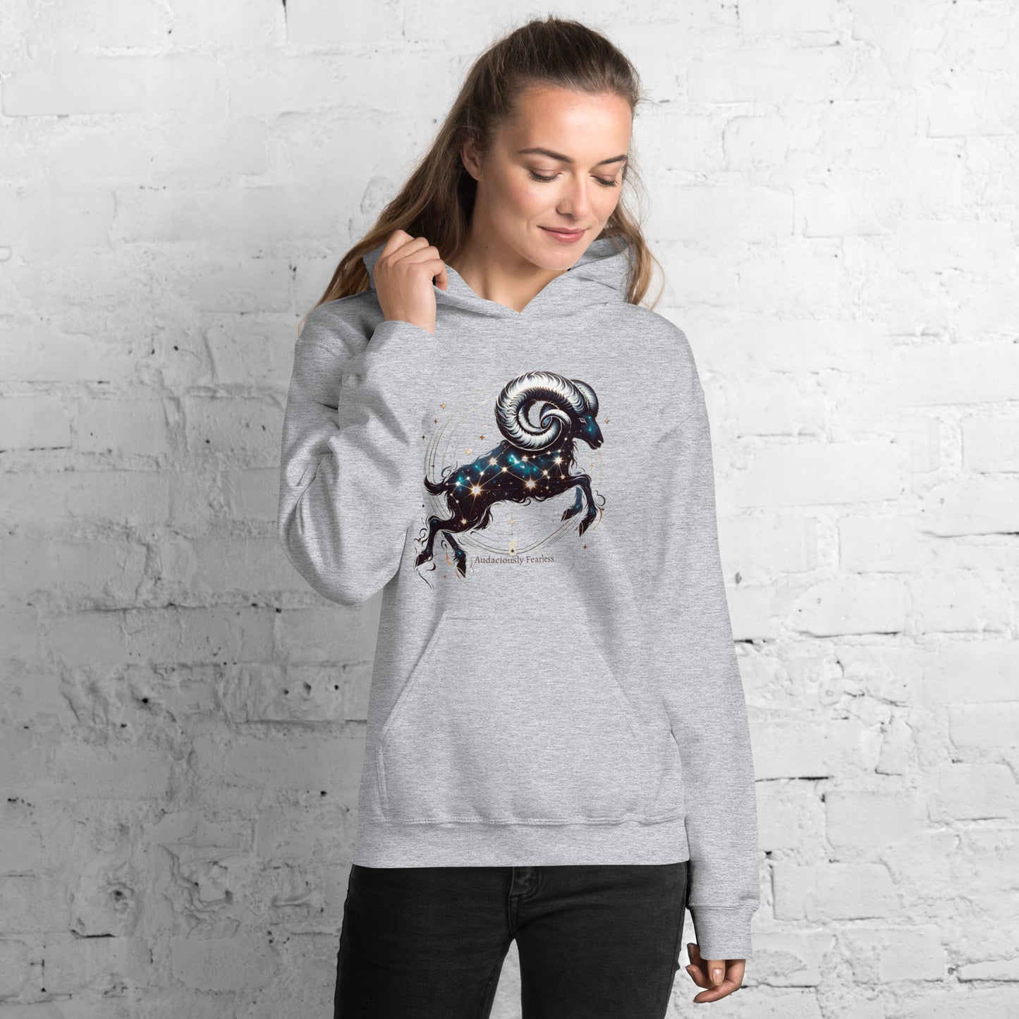 Unisex Aries Zodiac Hoodie - Embodiment of Audacious Spirit