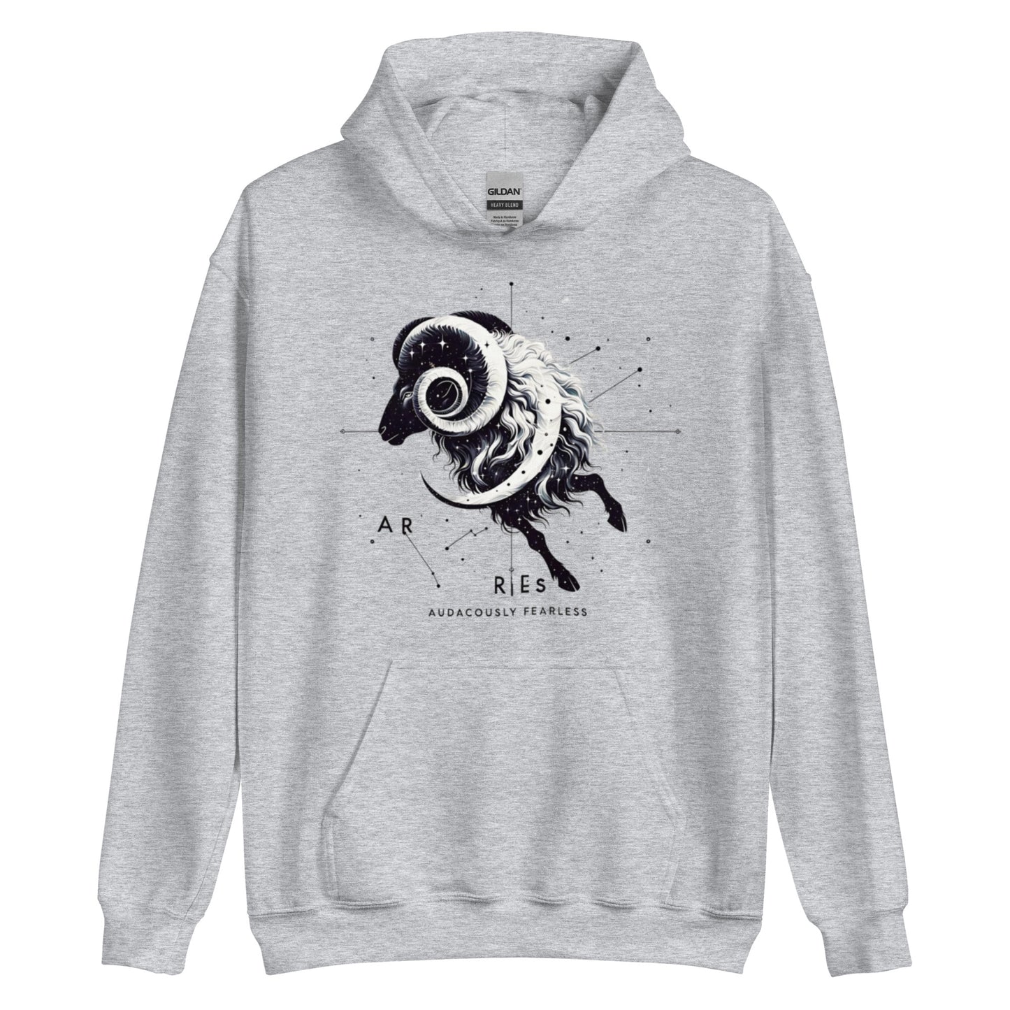 Unisex Aries Unveiled Hoodie - Celestial Fleece for the Bold