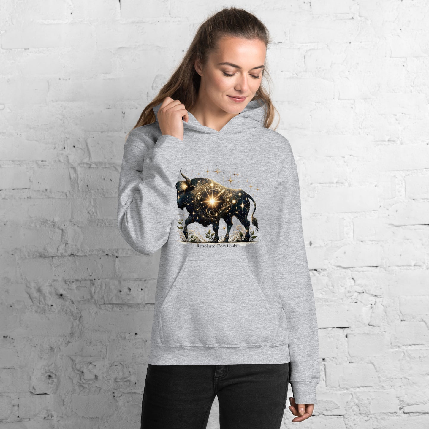 Unisex Celestial Taurus Hoodie - Cosmic Strength