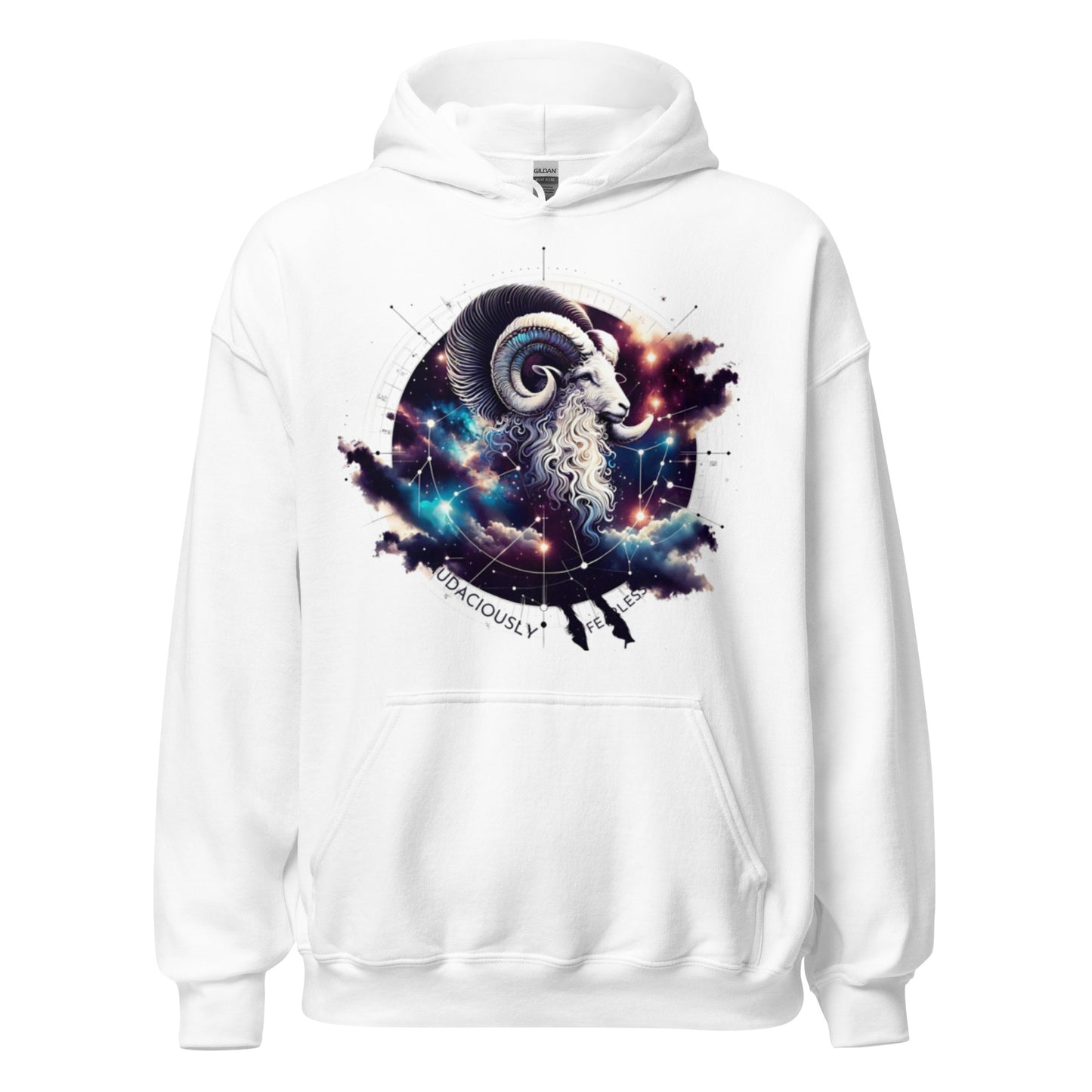 Unisex Aries Constellation Hoodie – Embrace the Ram's Fiery Spirit