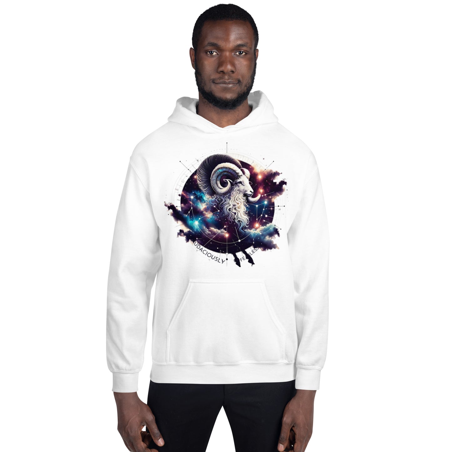 Unisex Aries Constellation Hoodie – Embrace the Ram's Fiery Spirit