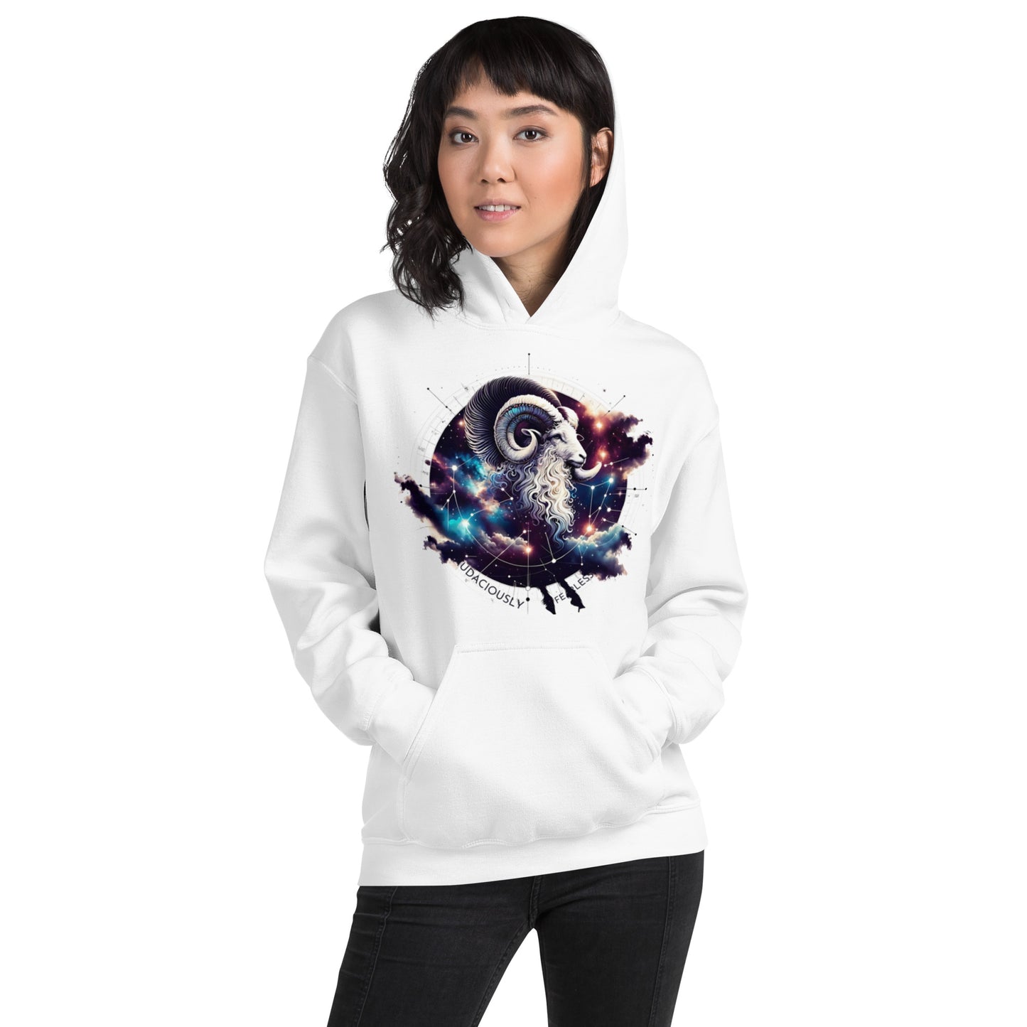 Unisex Aries Constellation Hoodie – Embrace the Ram's Fiery Spirit