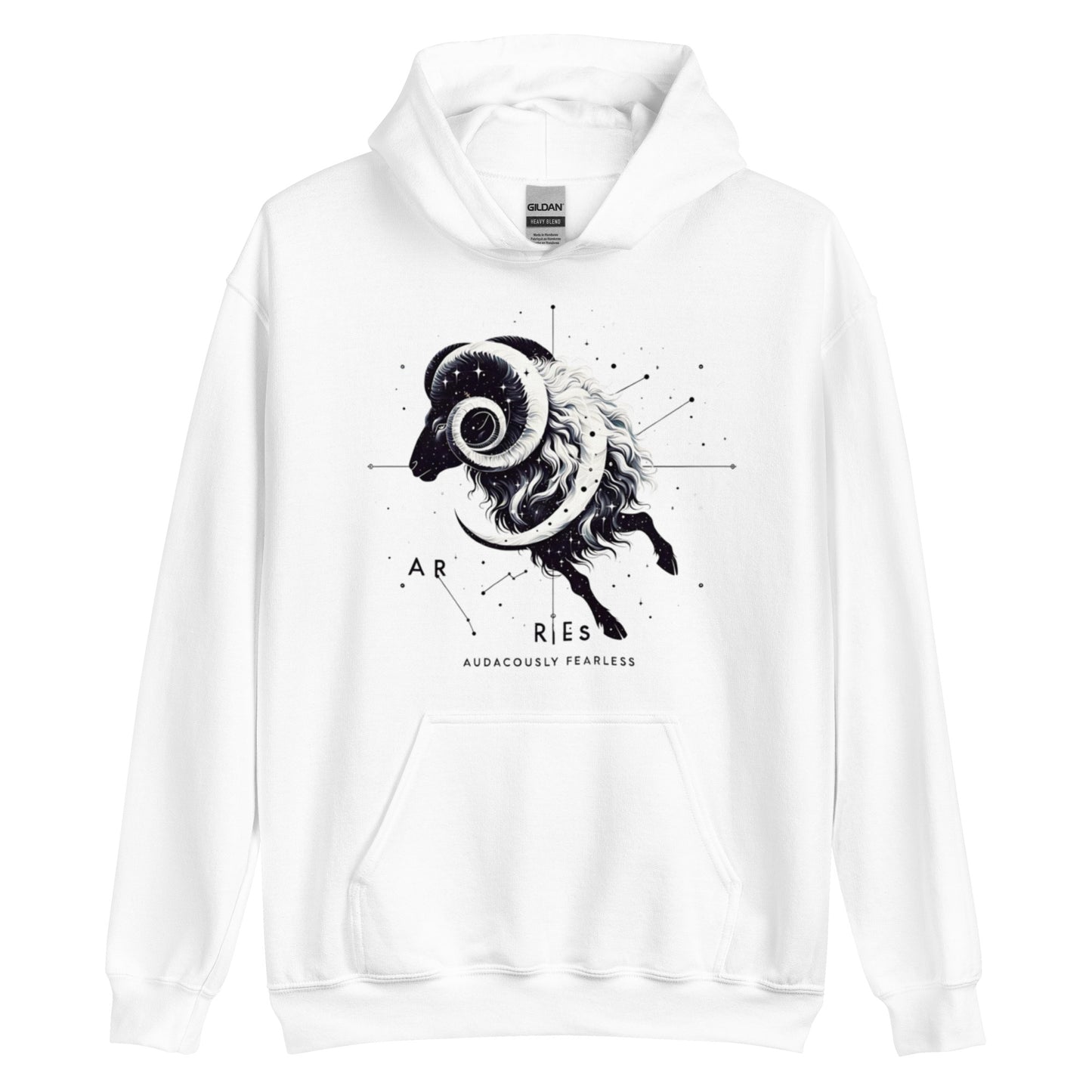 Unisex Aries Unveiled Hoodie - Celestial Fleece for the Bold