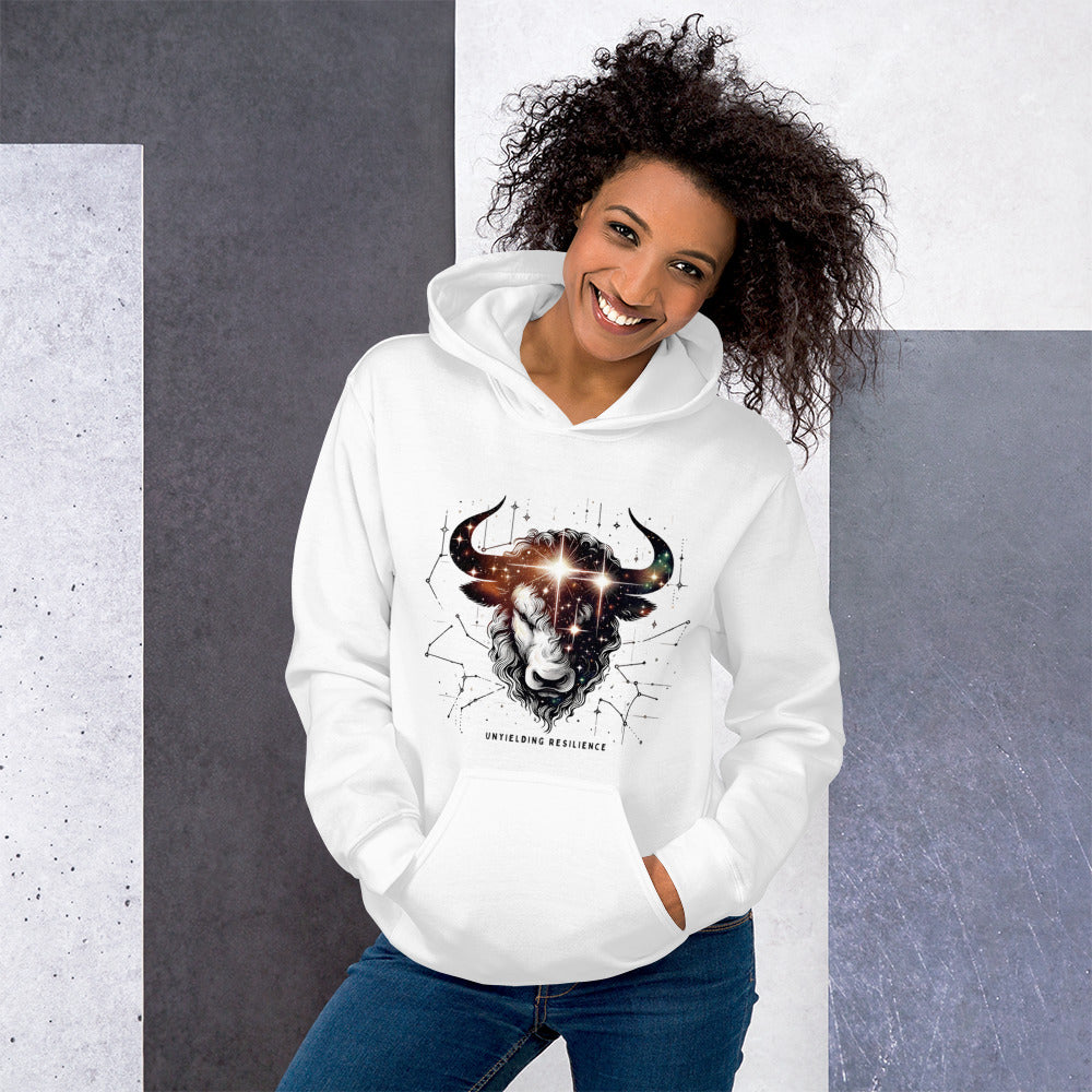 Unisex Taurus Tenacious Strength Hoodie - Unyielding Comfort for the Determined