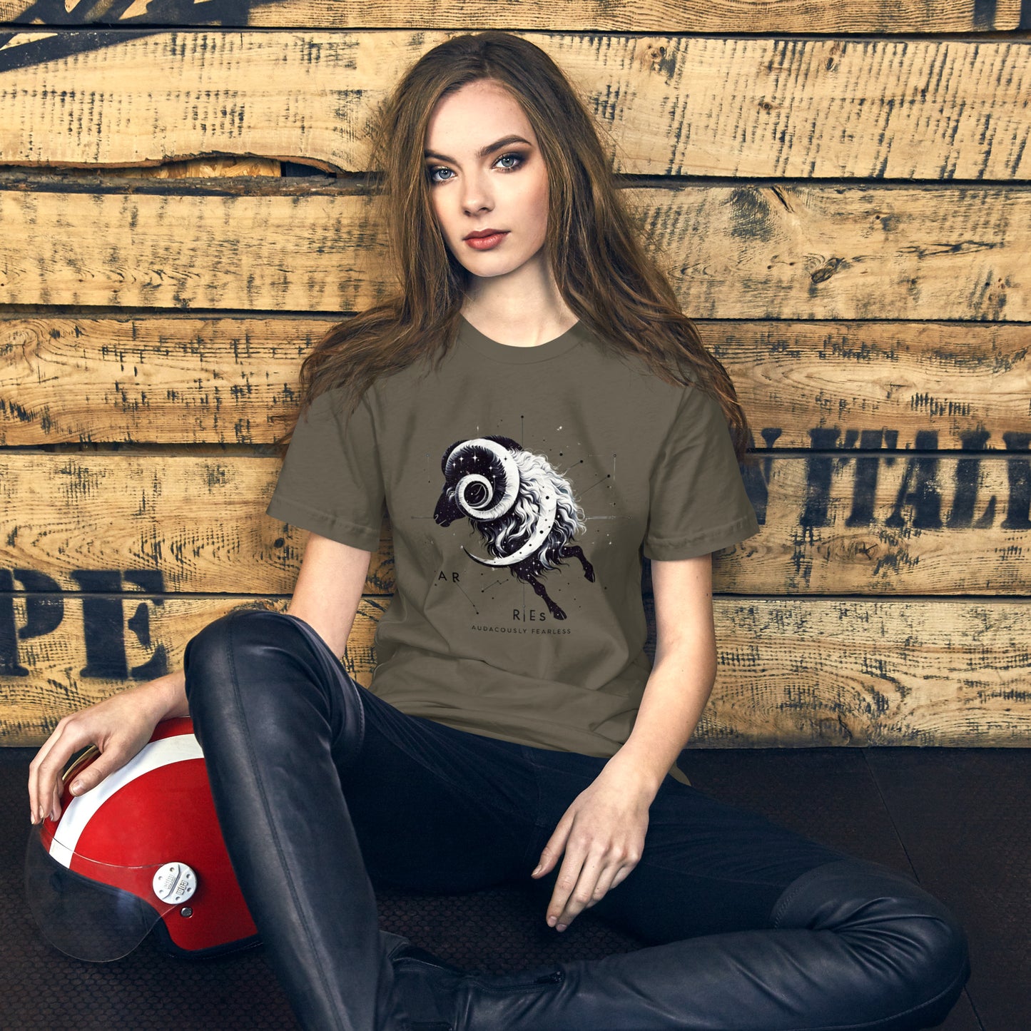 Audaciously Fearless Aries Tee – Dynamic Astrological Design T-shirt