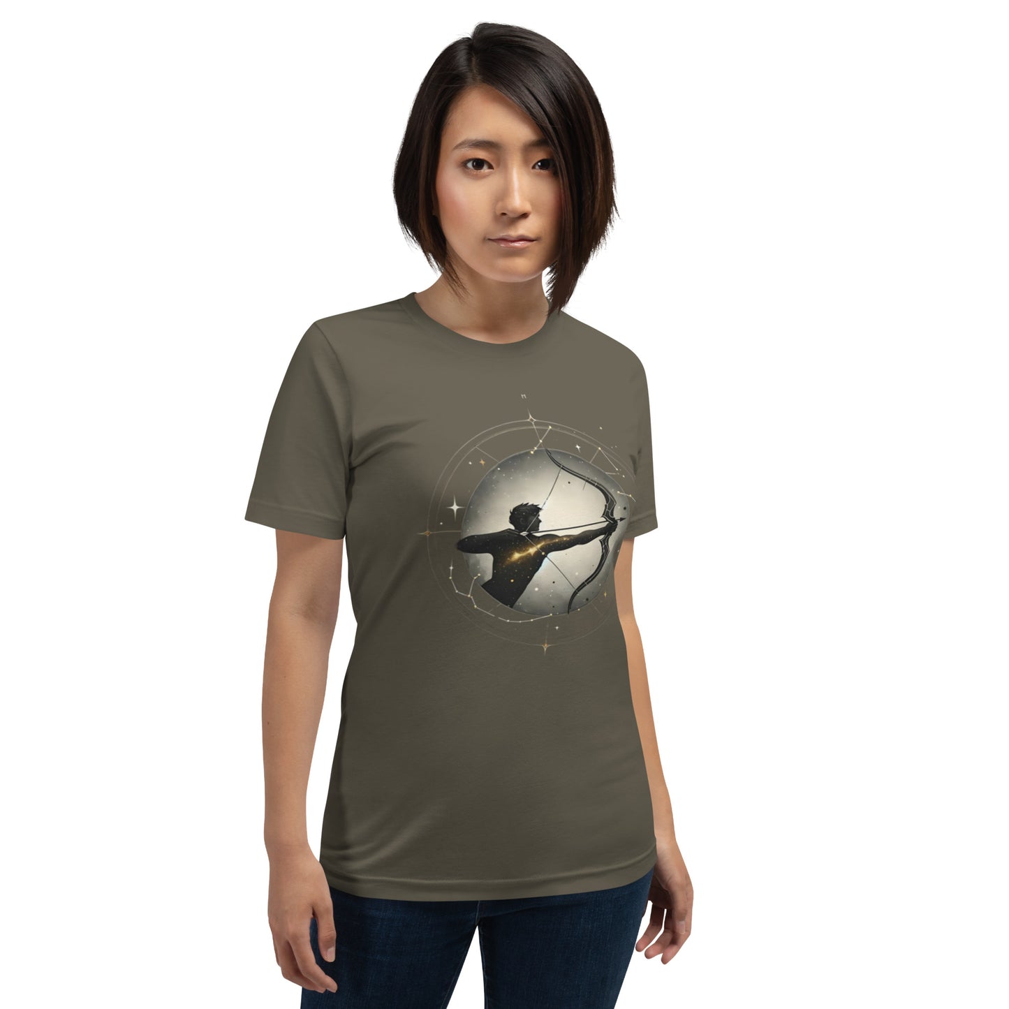 Unisex Sagittarius Archery Tee – Stellar Sagittarian Spirit | Astrological Enthusiast Collection