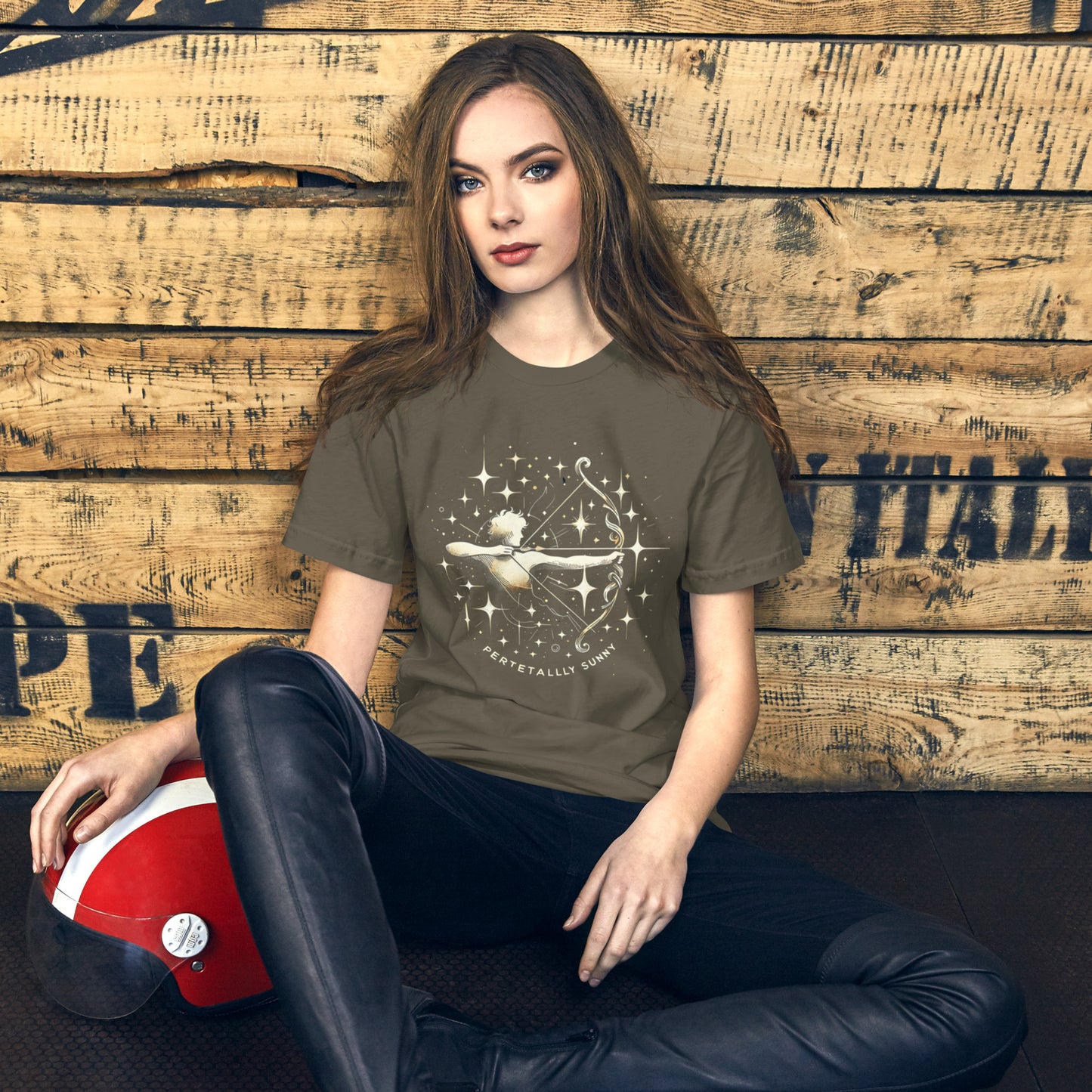 Unisex Perpetually Sunny Sagittarius T-Shirt – The Archer's Spark | Star Sign Series