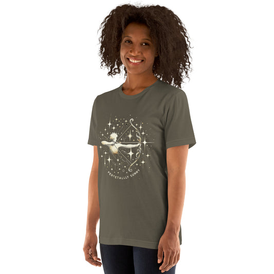 Unisex Perpetually Sunny Sagittarius T-Shirt – The Archer's Spark | Star Sign Series