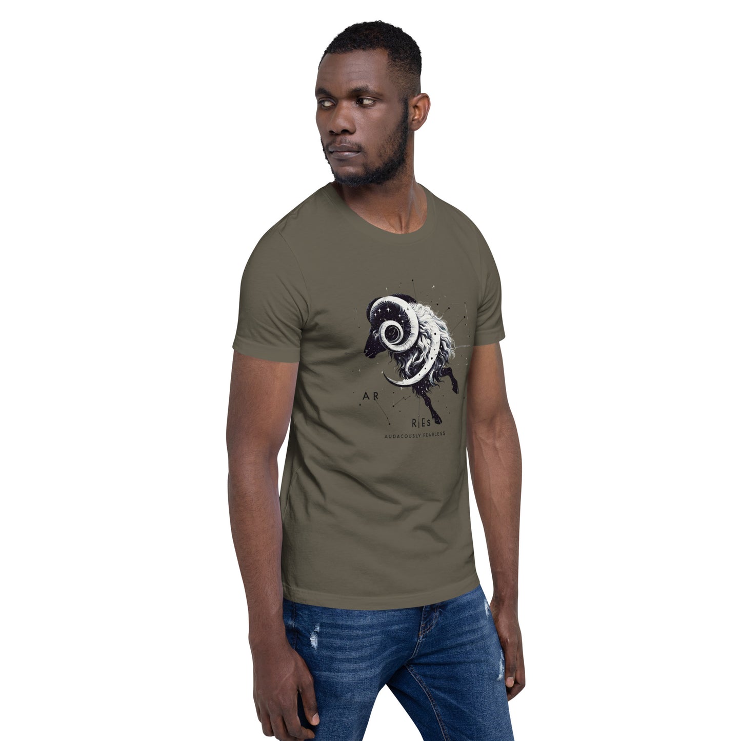 Audaciously Fearless Aries Tee – Dynamic Astrological Design T-shirt