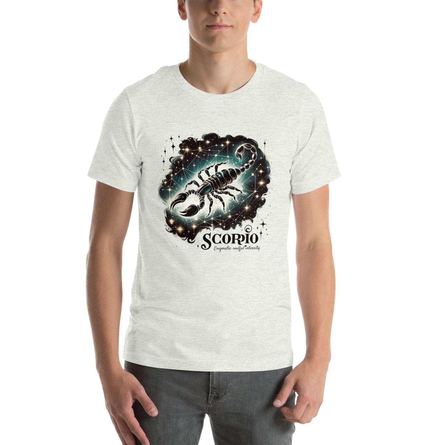 Unisex Mystic Scorpio Essence - Celestial Black Zodiac T-Shirt