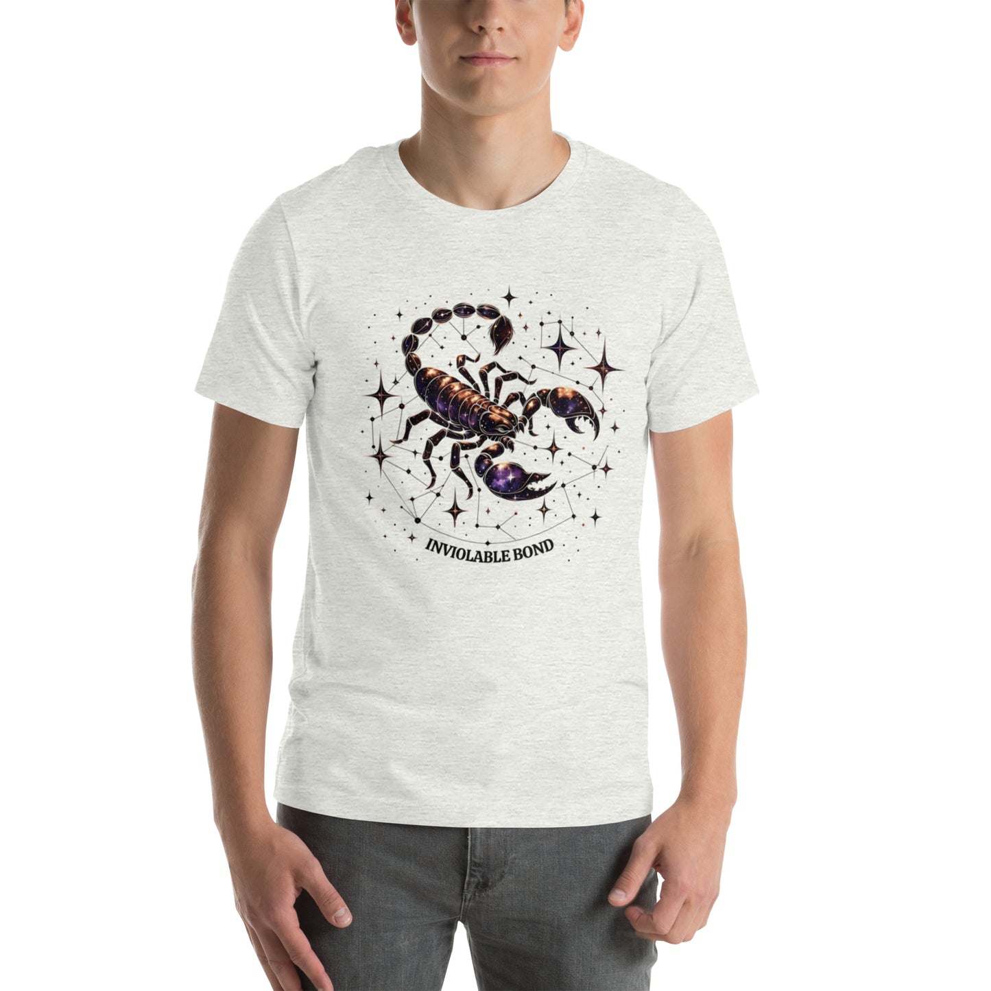 Unisex Scorpio's Intimate Aura - Galactic Bond Zodiac T-Shirt