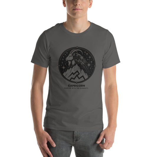 Unisex Capricorn Elemental Dance Tee - Harmonize with Nature