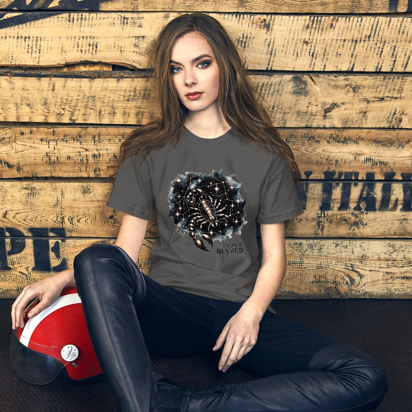 Unisex Deeply Devoted Scorpio - Passionate Red Zodiac T-Shirt