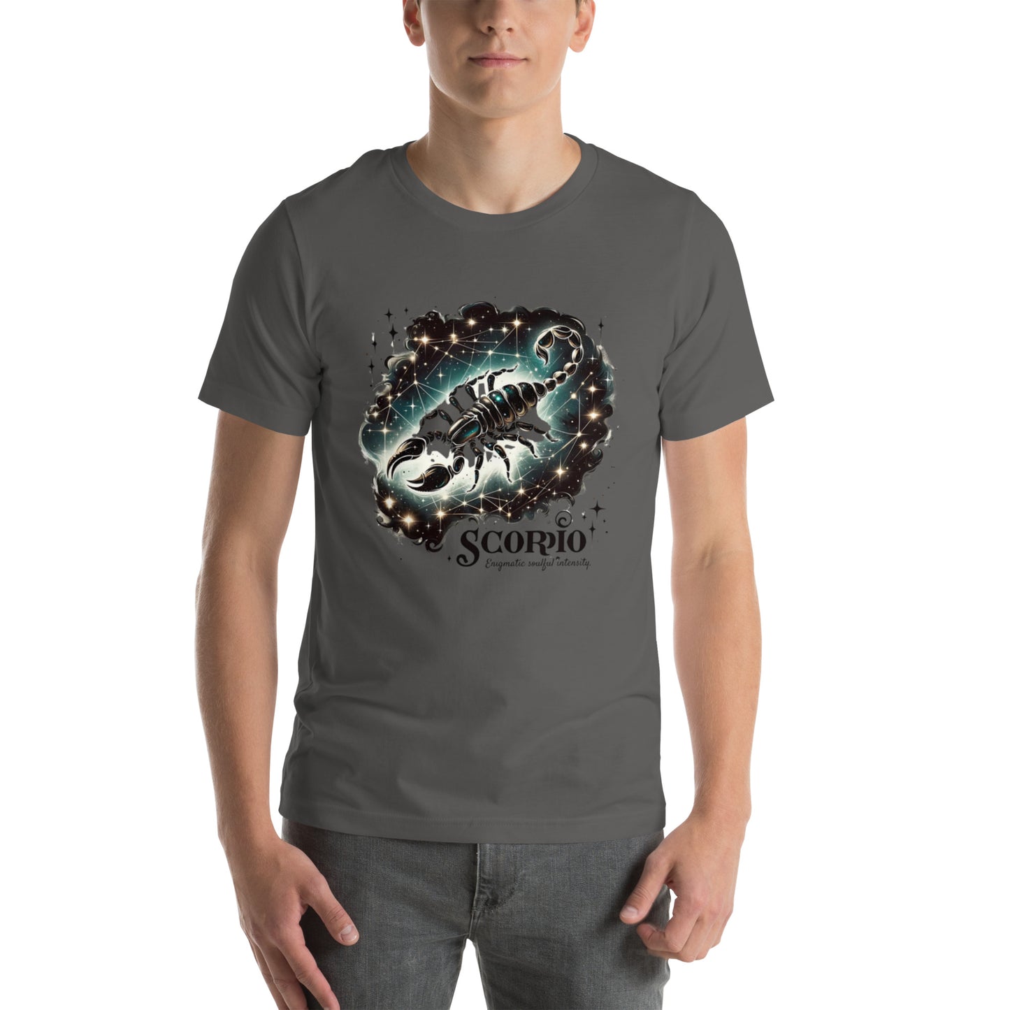 Unisex Mystic Scorpio Essence - Celestial Black Zodiac T-Shirt