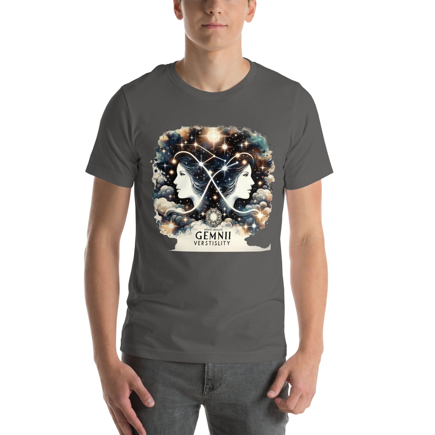 Unisex Dynamic Duality – Gemini Artistic Profile T-Shirt