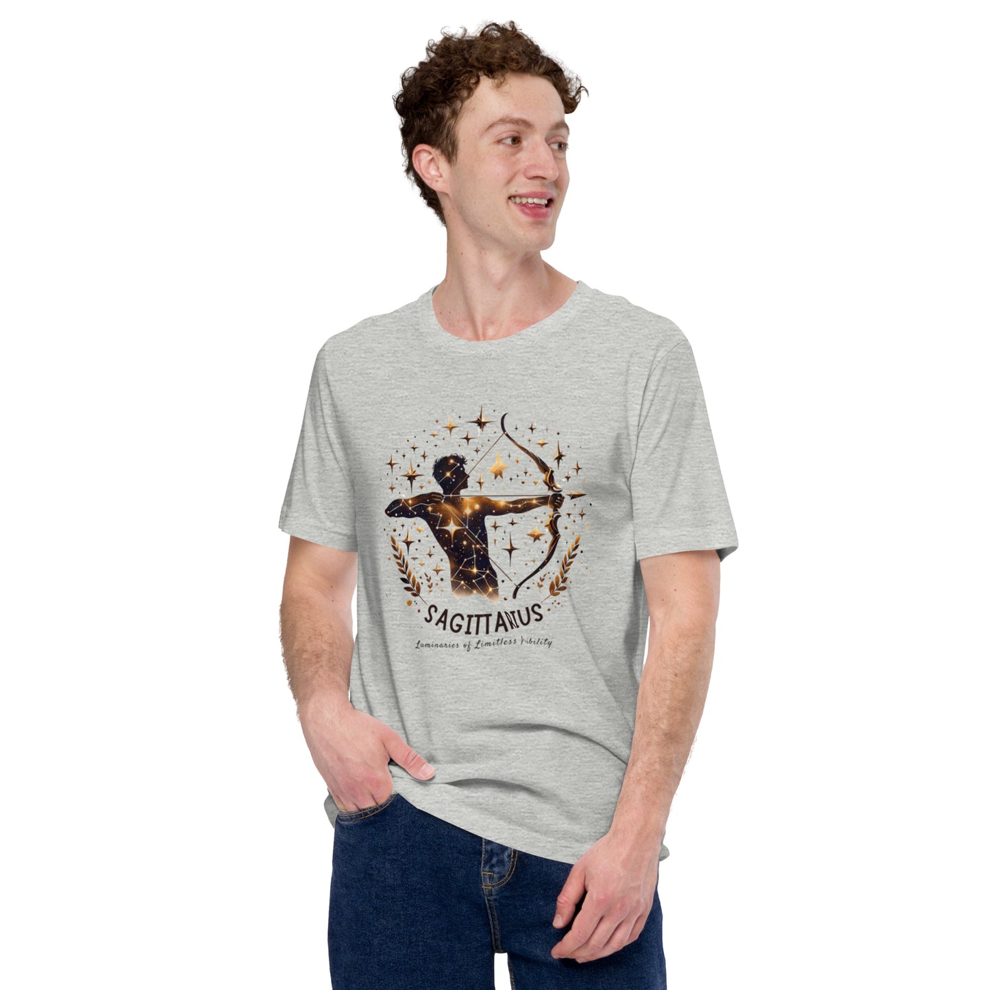 Unisex Sagittarius Emblem Tee – 'Icon of Audacious Personality' | Gift-Ready Zodiac Apparel