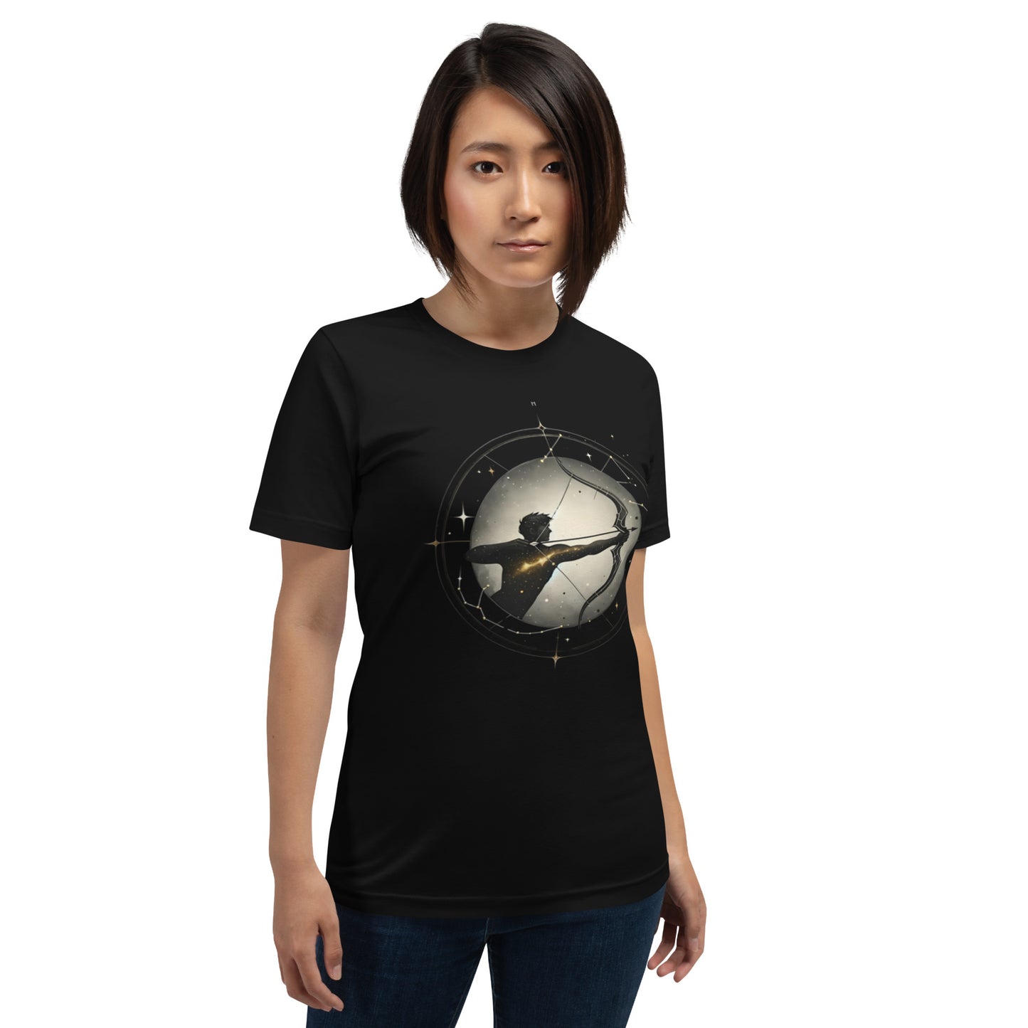 Unisex Sagittarius Archery Tee – Stellar Sagittarian Spirit | Astrological Enthusiast Collection