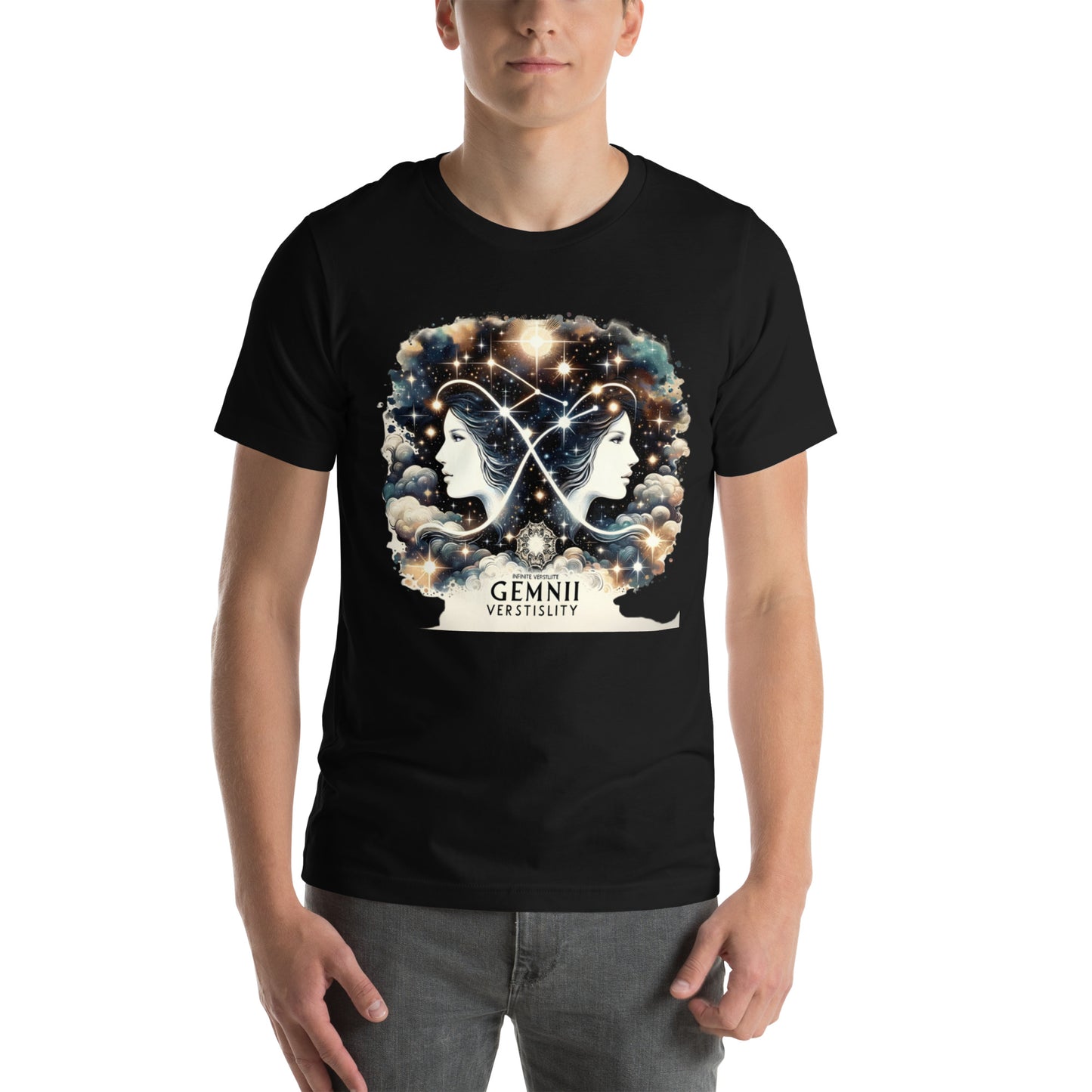 Unisex Dynamic Duality – Gemini Artistic Profile T-Shirt