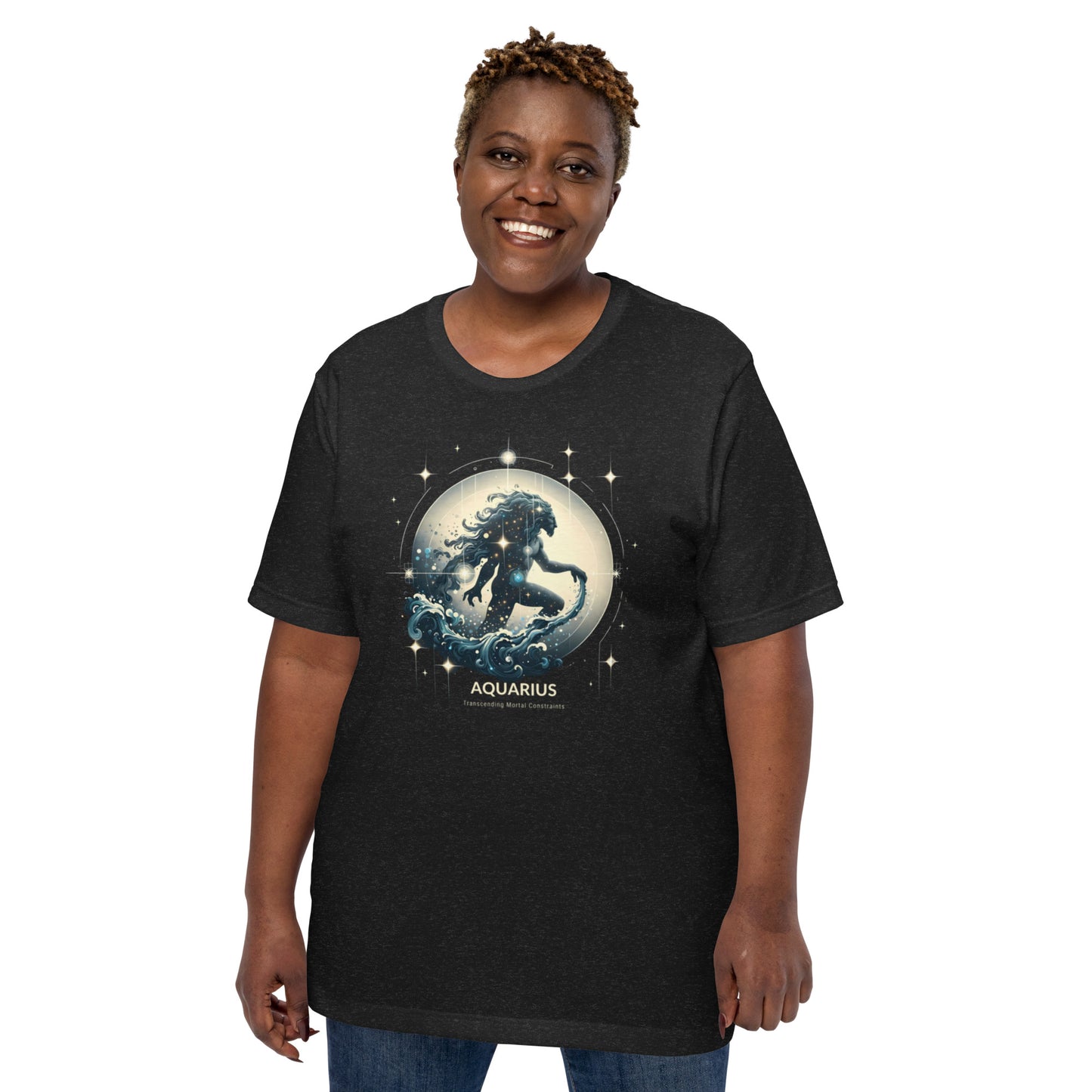 Aquarius Visionary Waves Tee - The Trailblazer's Choice