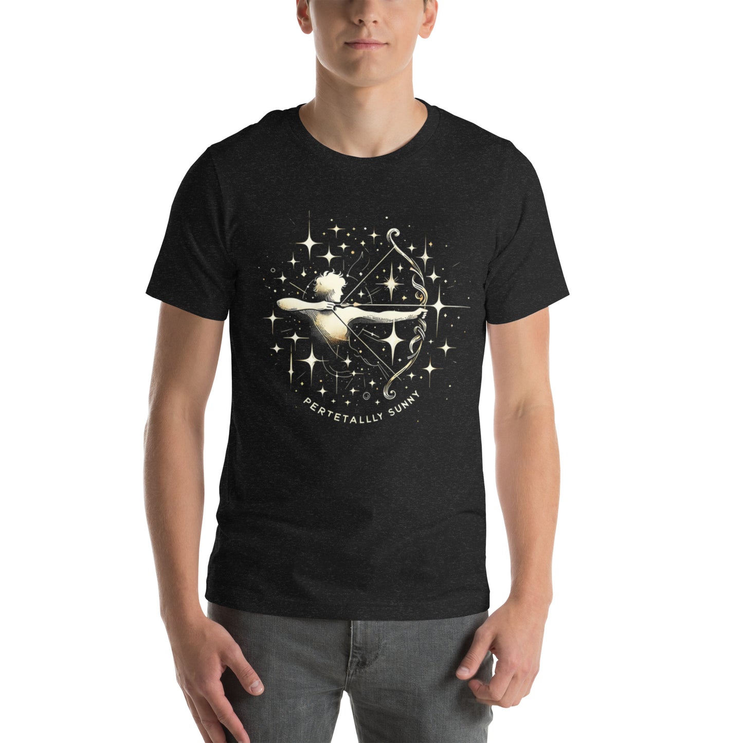 Unisex Perpetually Sunny Sagittarius T-Shirt – The Archer's Spark | Star Sign Series