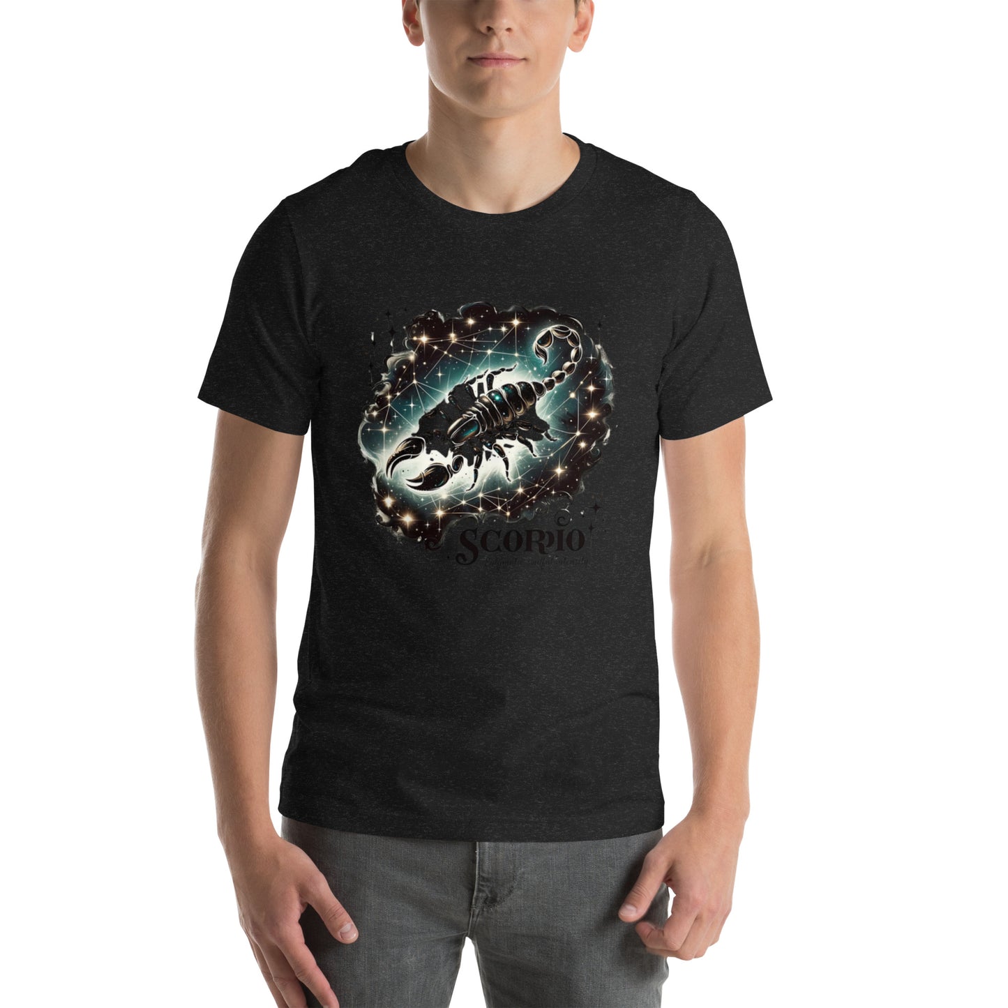 Unisex Mystic Scorpio Essence - Celestial Black Zodiac T-Shirt