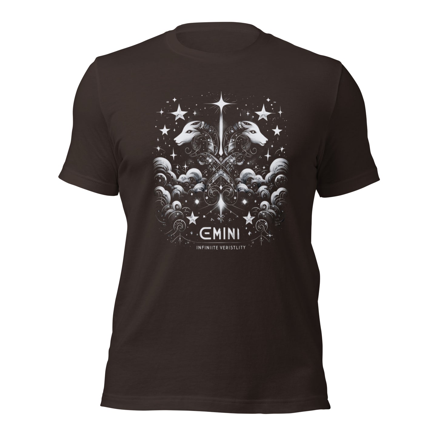 Unisex Infinite Versatility – Gemini Cosmic Harmony T-Shirt