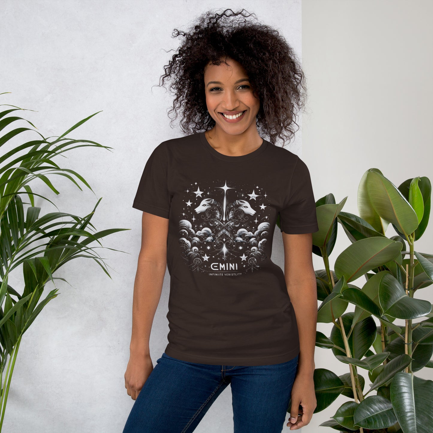 Unisex Infinite Versatility – Gemini Cosmic Harmony T-Shirt