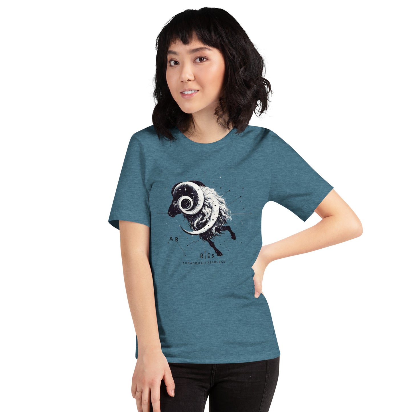 Audaciously Fearless Aries Tee – Dynamic Astrological Design T-shirt