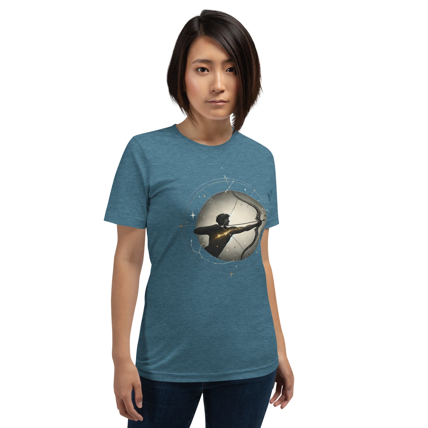 Unisex Sagittarius Archery Tee – Stellar Sagittarian Spirit | Astrological Enthusiast Collection