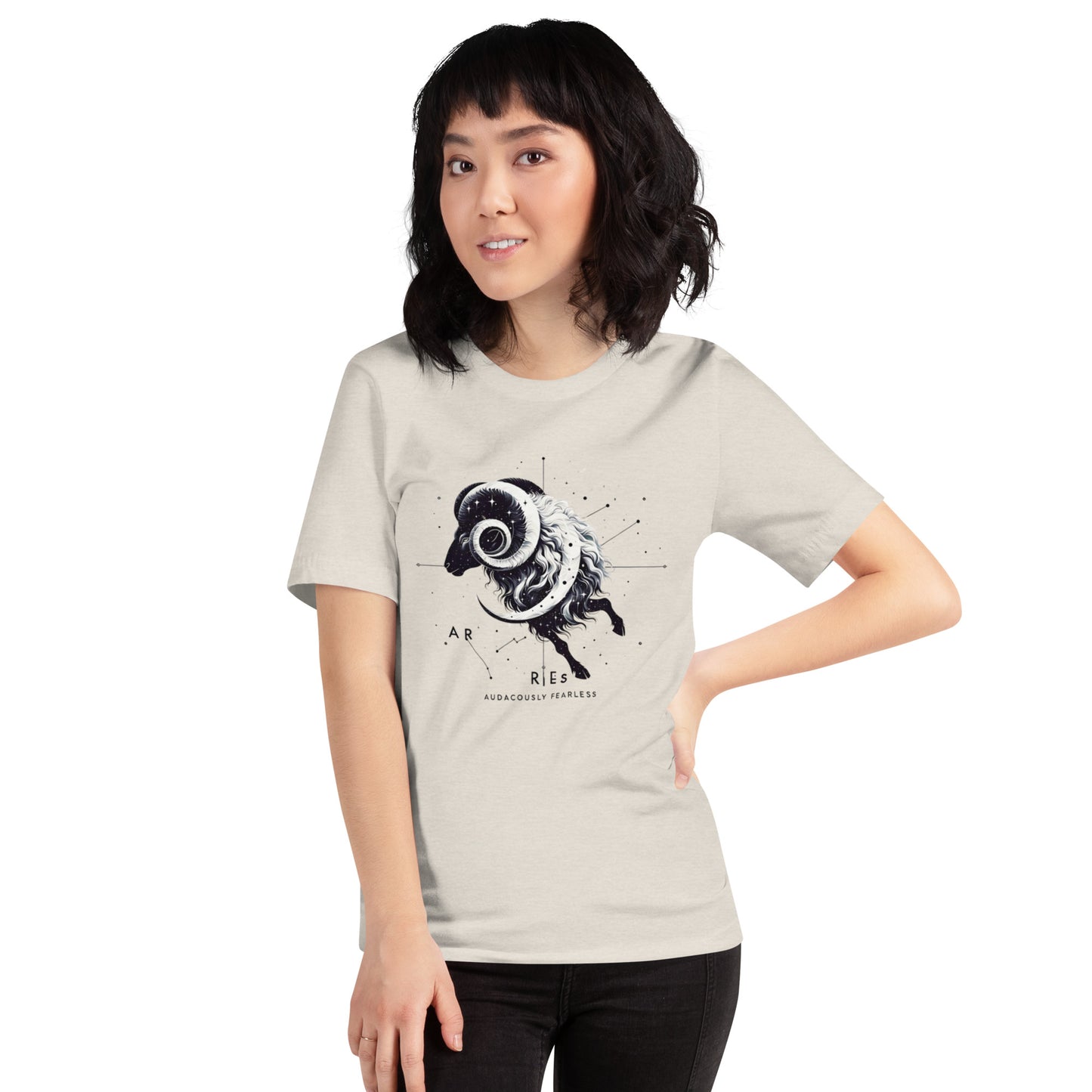 Audaciously Fearless Aries Tee – Dynamic Astrological Design T-shirt