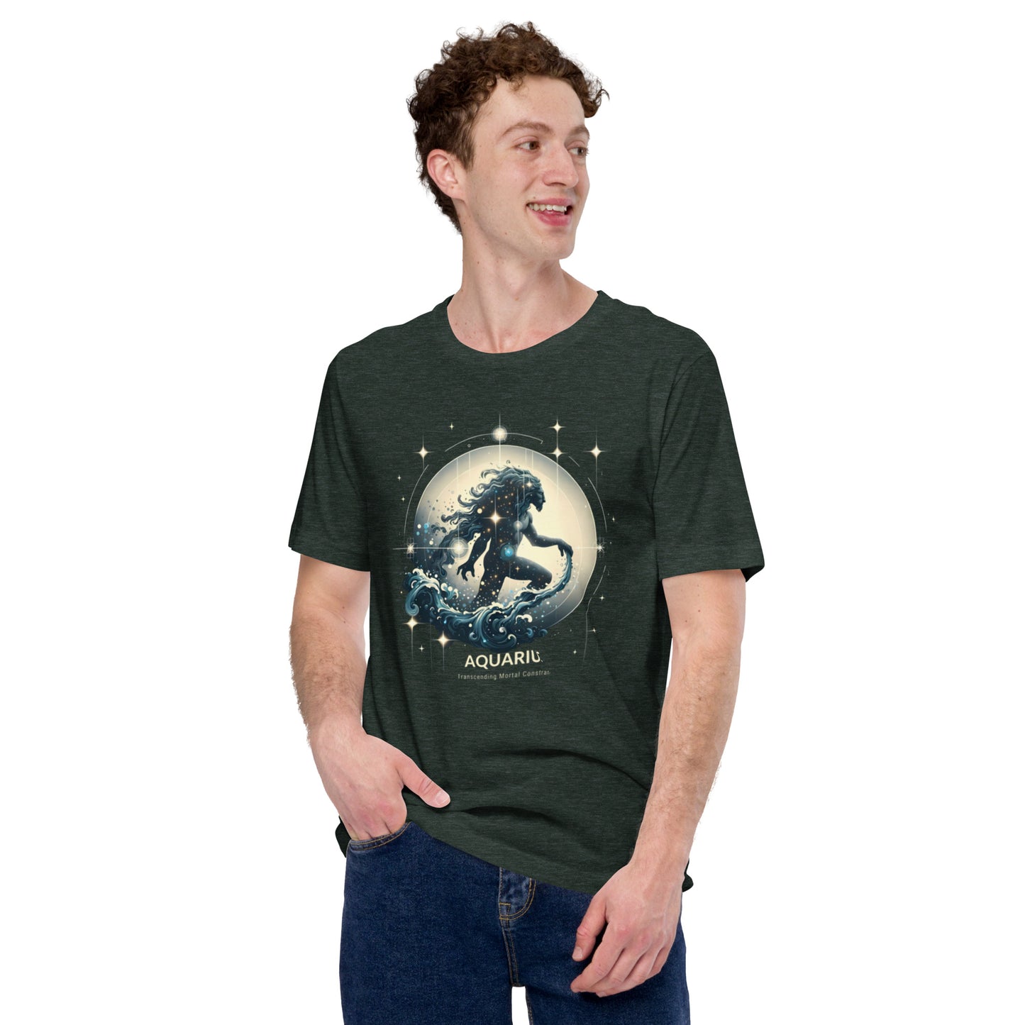 Aquarius Visionary Waves Tee - The Trailblazer's Choice