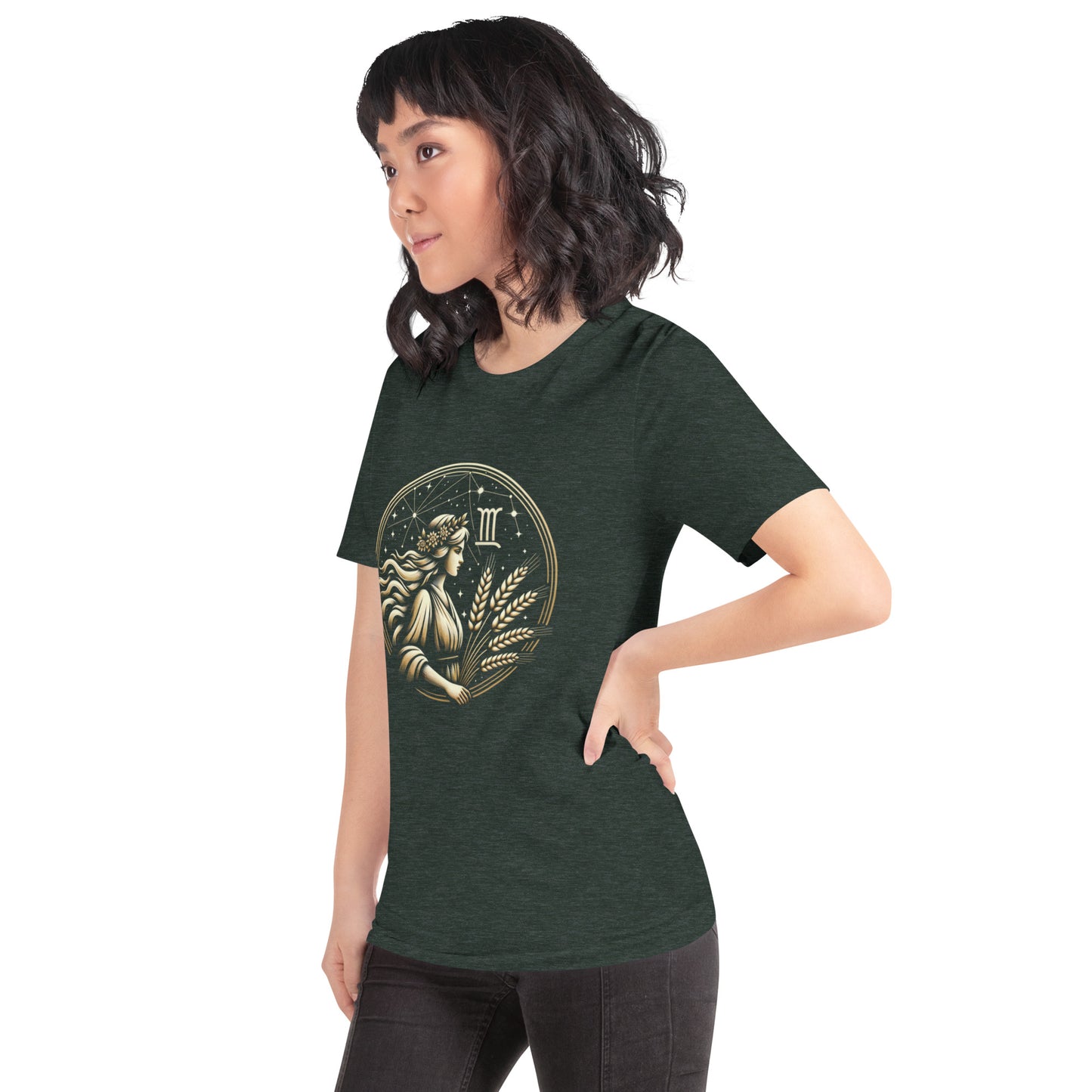 Unisex Virgo Harvest – Celestial Maiden's Embrace T-Shirt