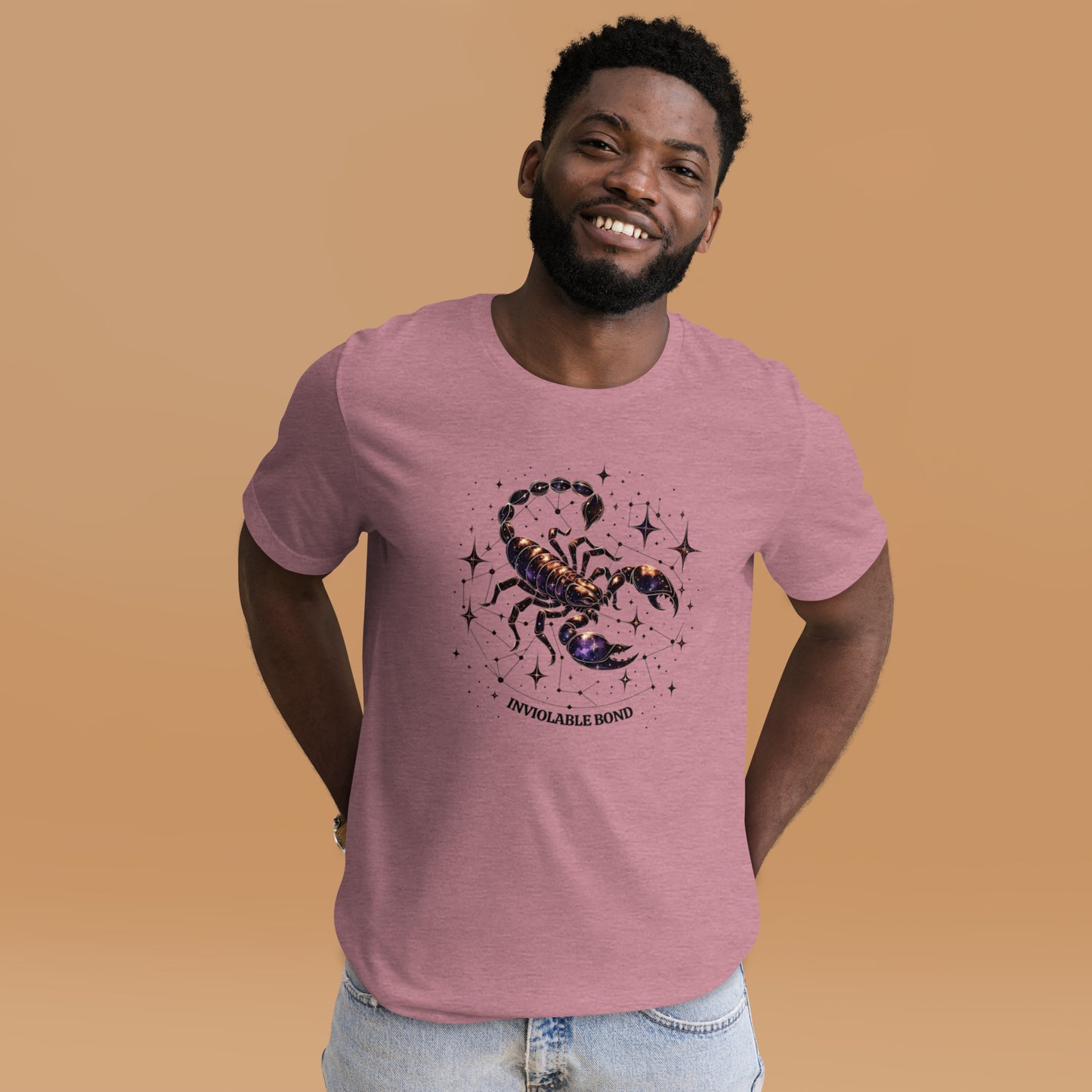 Unisex Scorpio's Intimate Aura - Galactic Bond Zodiac T-Shirt