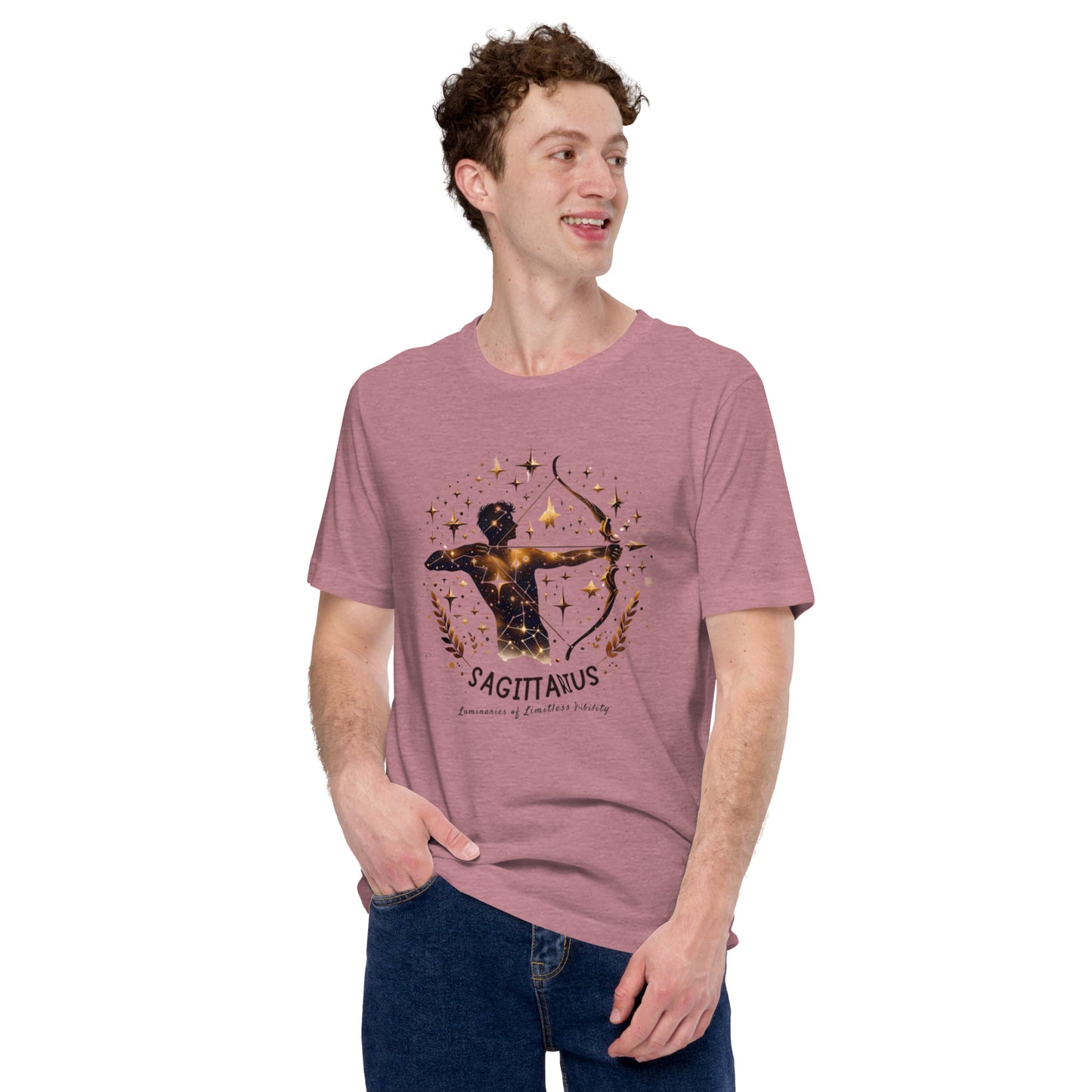 Unisex Sagittarius Emblem Tee – 'Icon of Audacious Personality' | Gift-Ready Zodiac Apparel