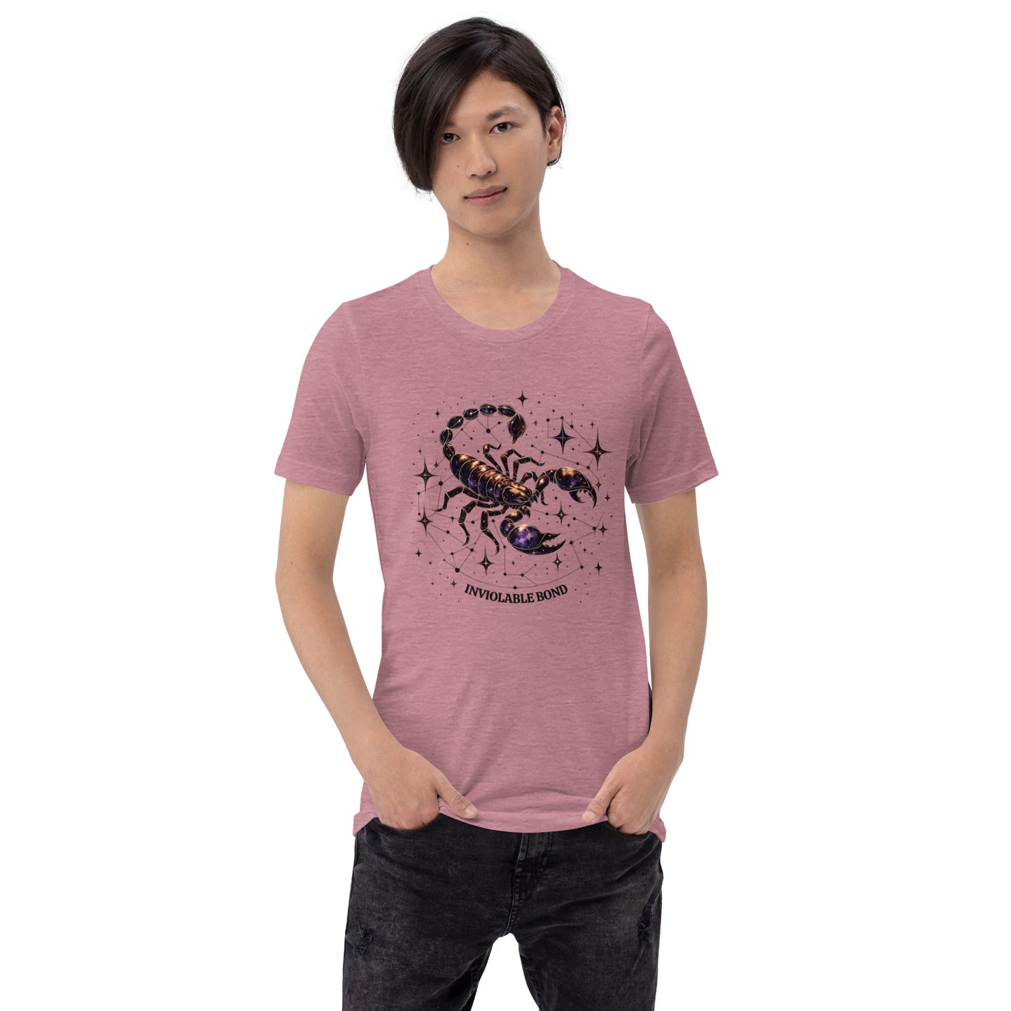 Unisex Scorpio's Intimate Aura - Galactic Bond Zodiac T-Shirt