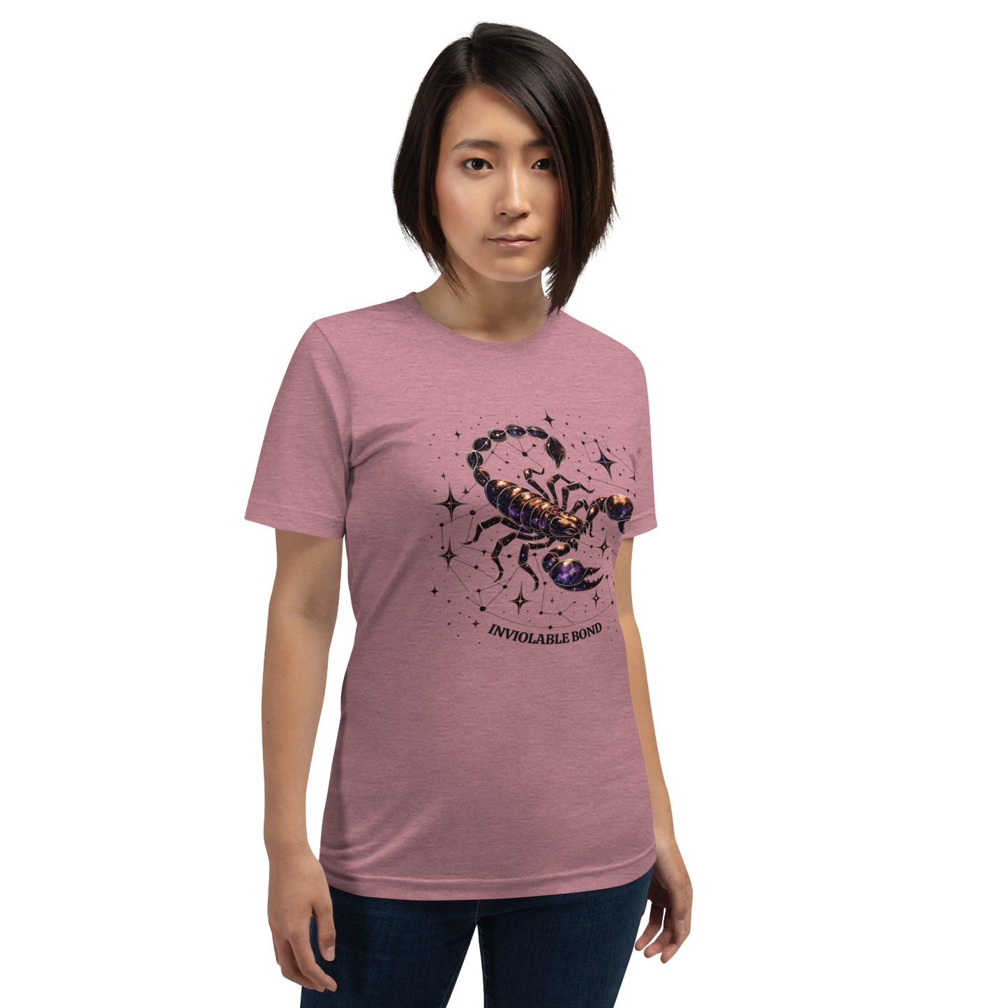 Unisex Scorpio's Intimate Aura - Galactic Bond Zodiac T-Shirt